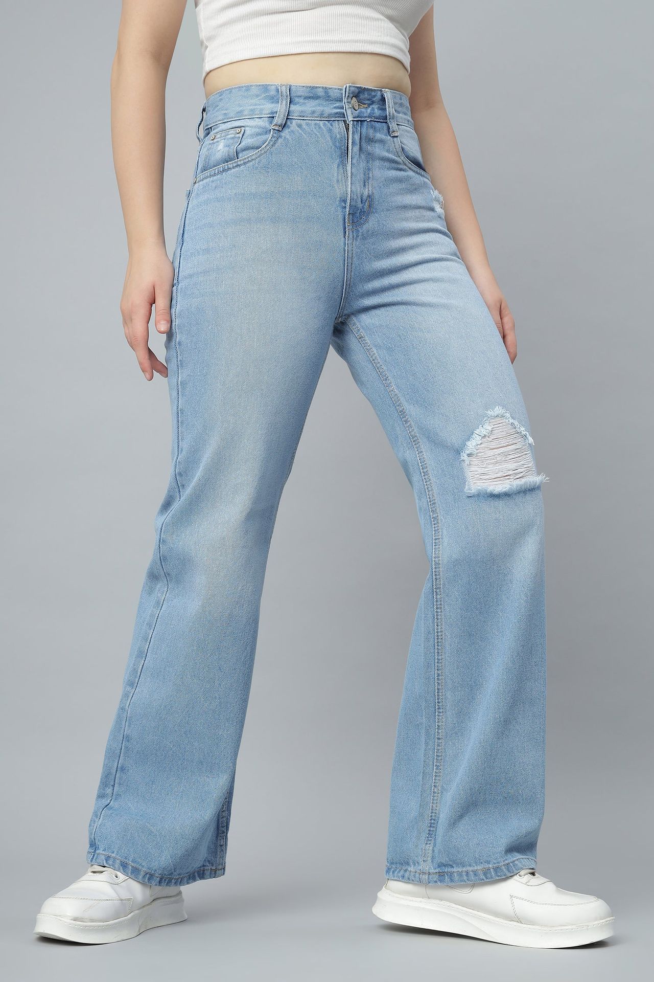 Side Ripped Street Denim image 4