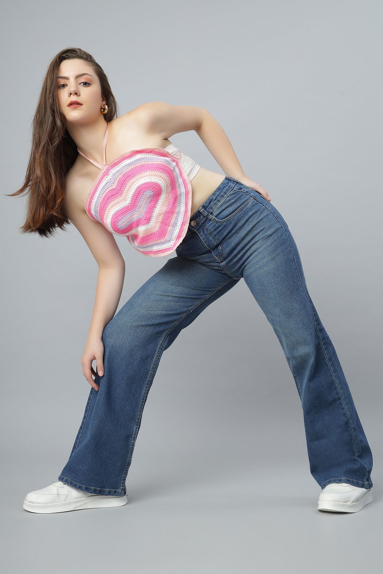 Straight Cut Blue Denim