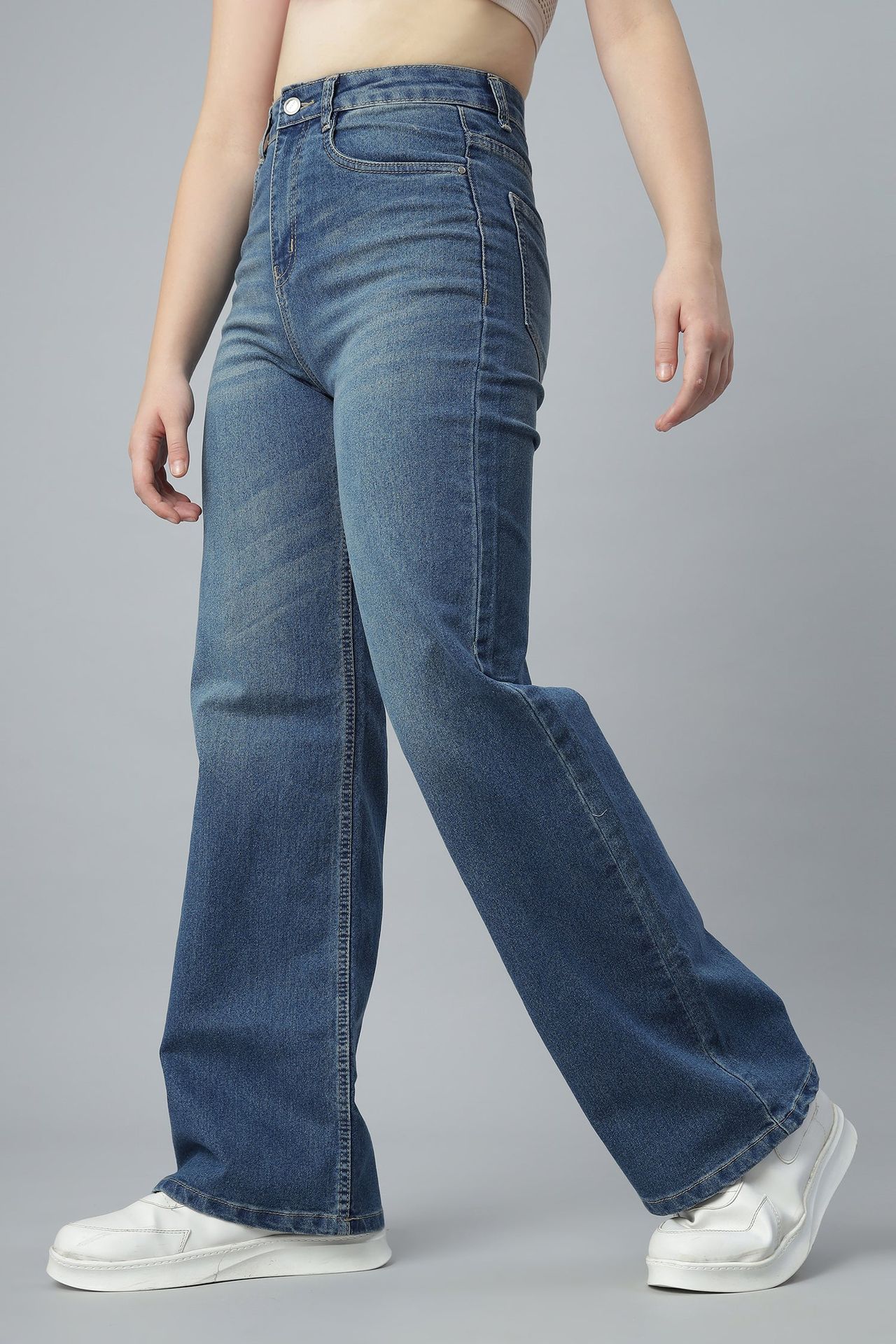 Straight Cut Blue Denim image 3