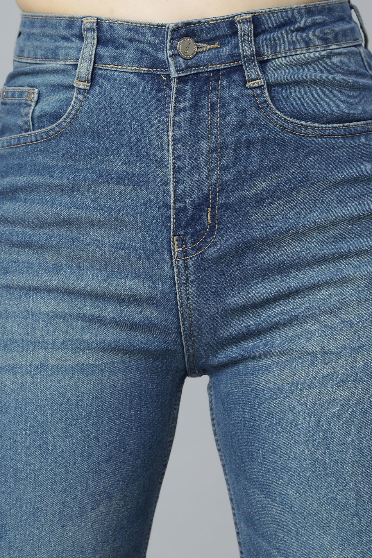 Straight Cut Blue Denim image 5