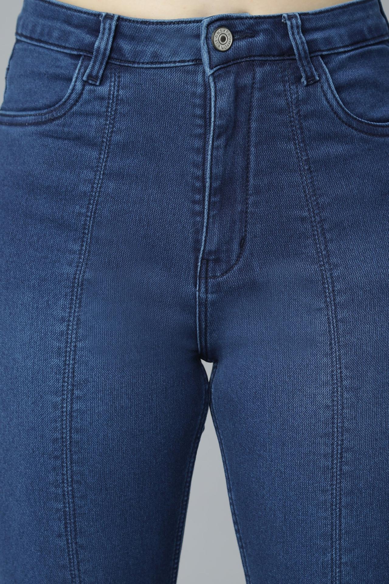 Side Slit Blue Denim image 5
