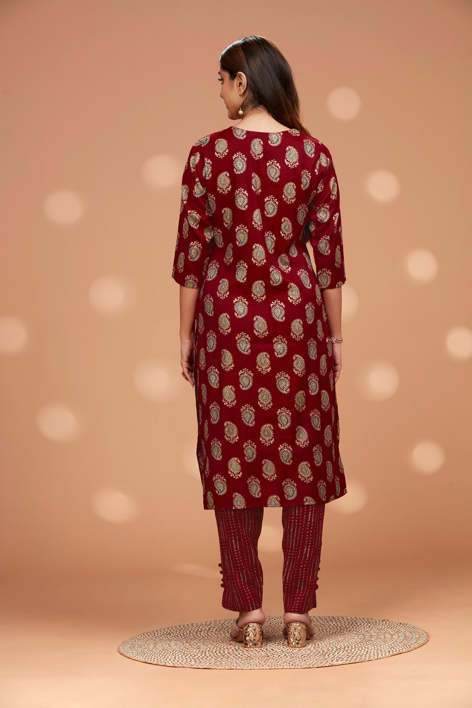 Pasiley Two-piece Rayon Kurta Set image 5