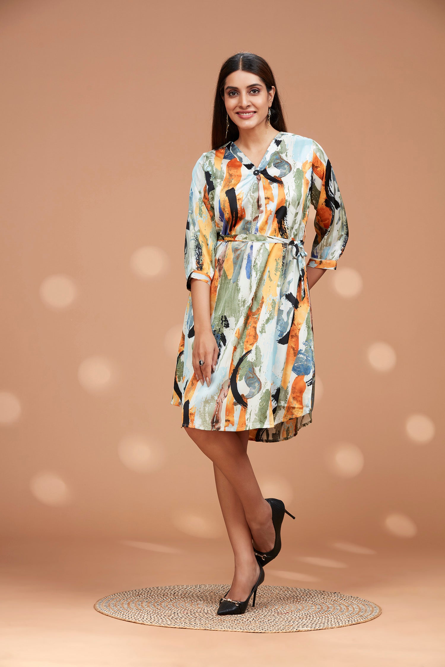 Dress With Belt image 5