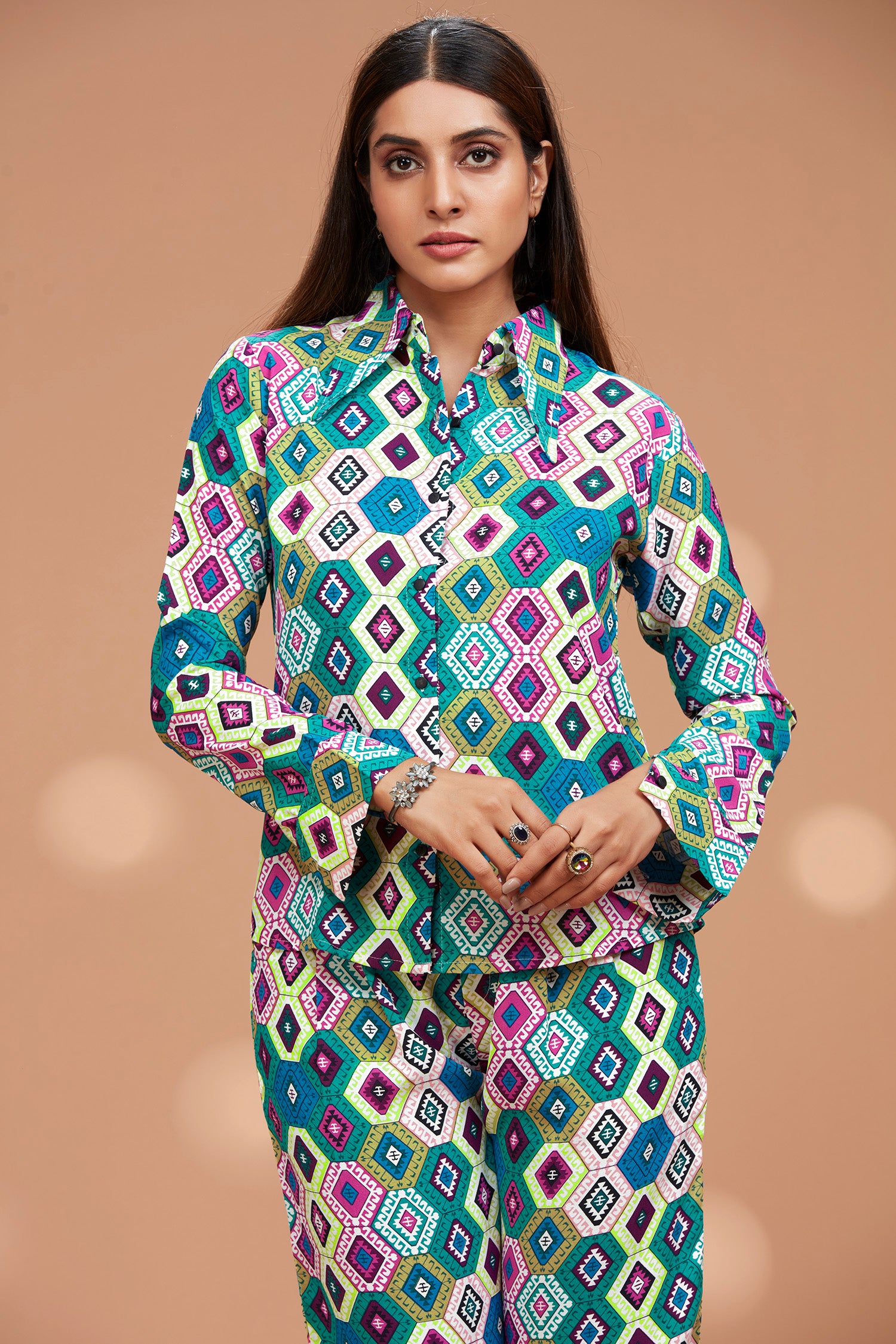 Honeybee Pattern Multi Color Co-ord Set image 3