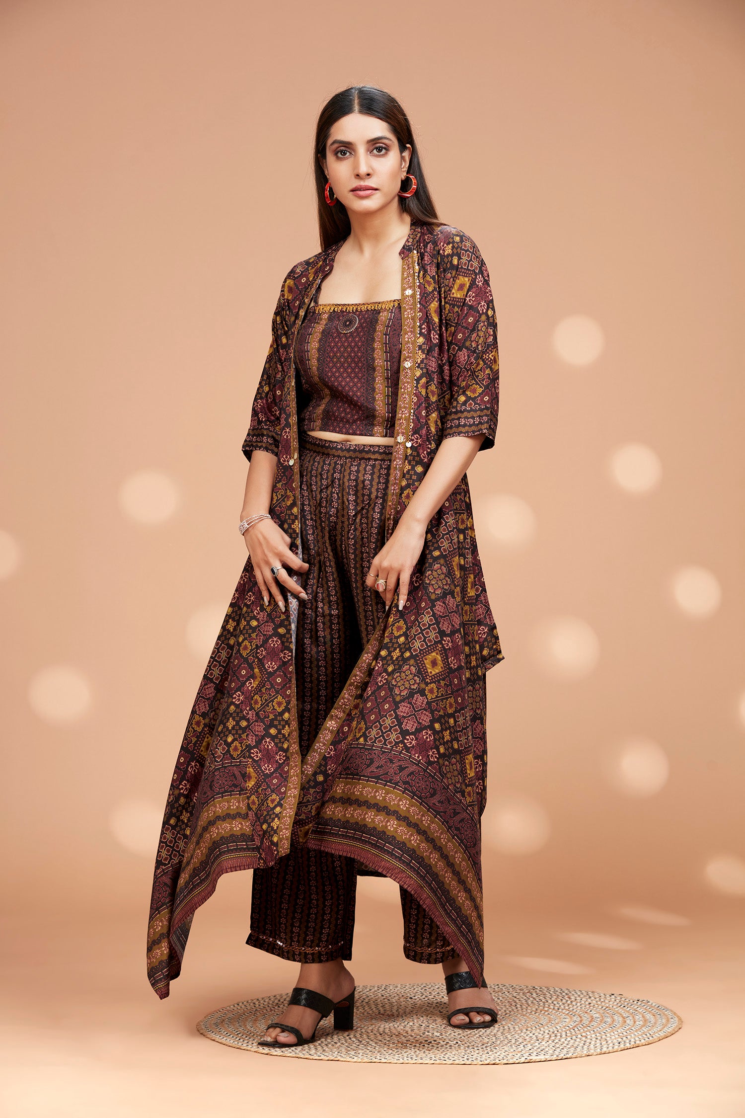 Spaghetti Top Co-ord Set With Jacket image 4