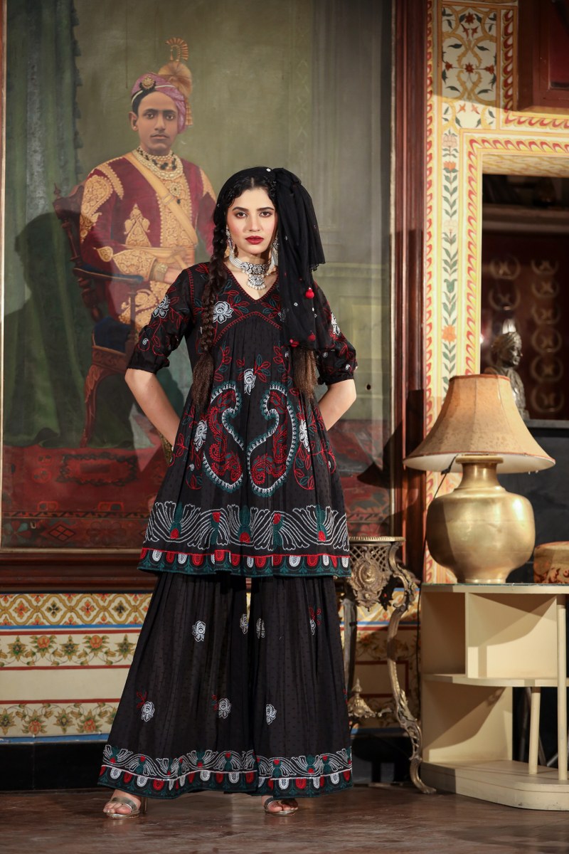 Cotton Sharara Co-ord Set image 5