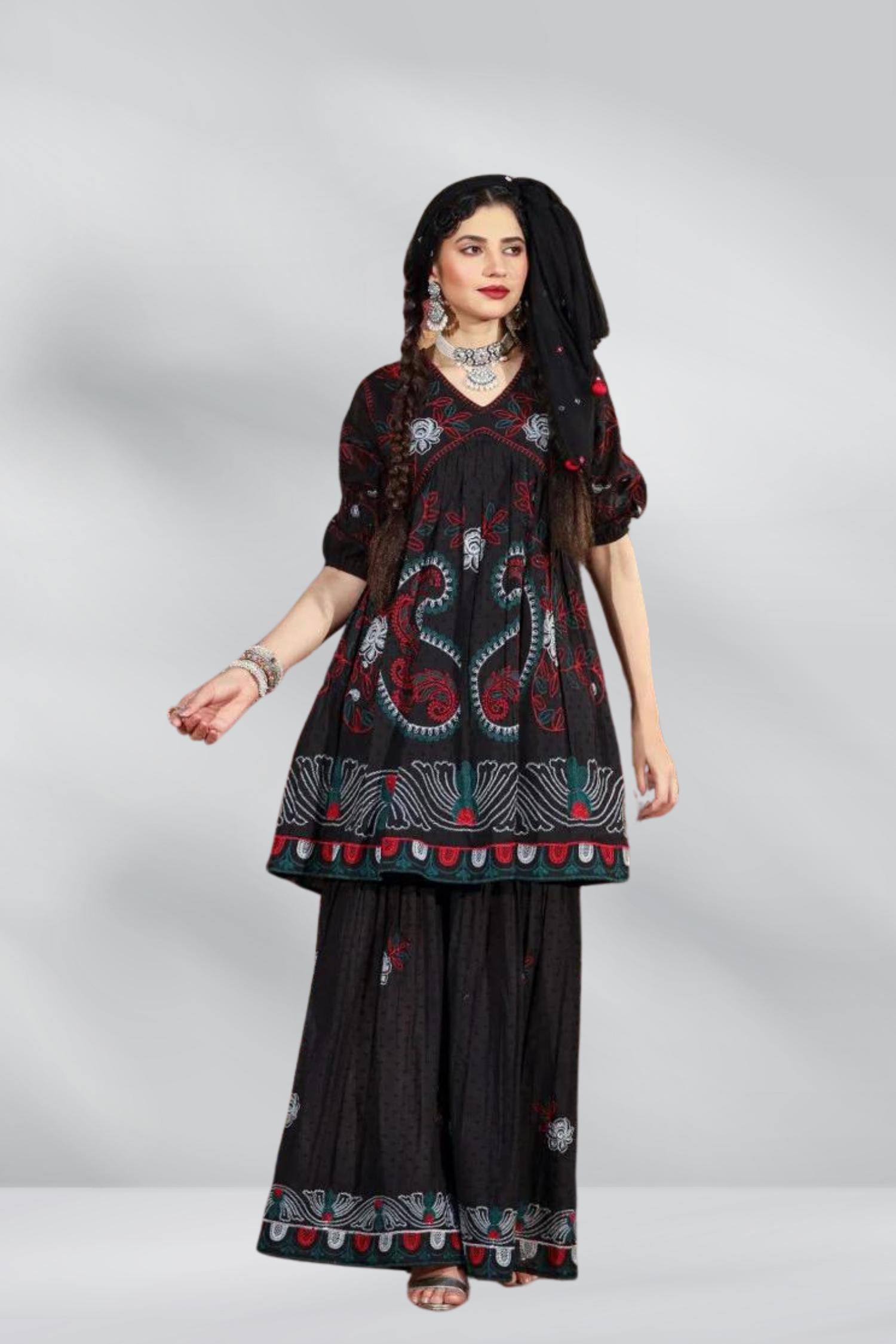 Cotton Sharara Co-ord Set image 11