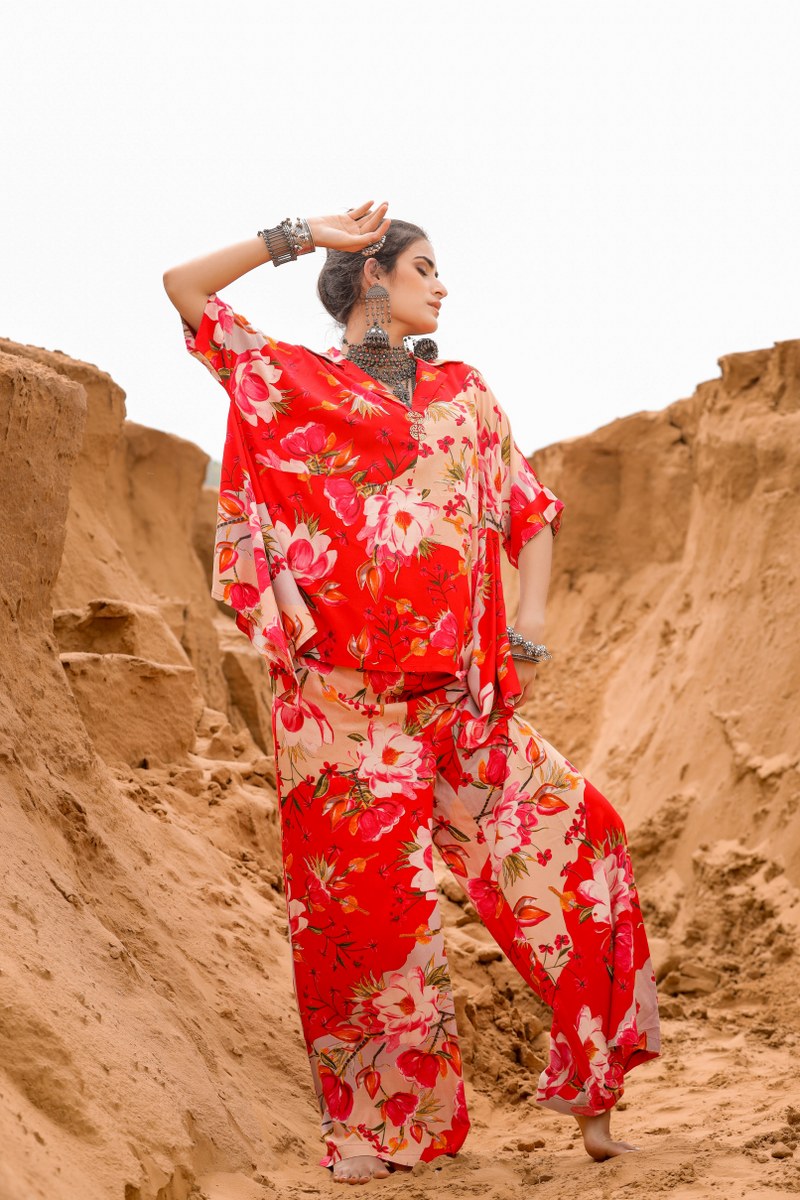 Rayon Shirt Style Co-ord Set image 7