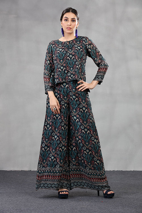 Chic Viscose Afghani Style Printed Co-ord Set image 3
