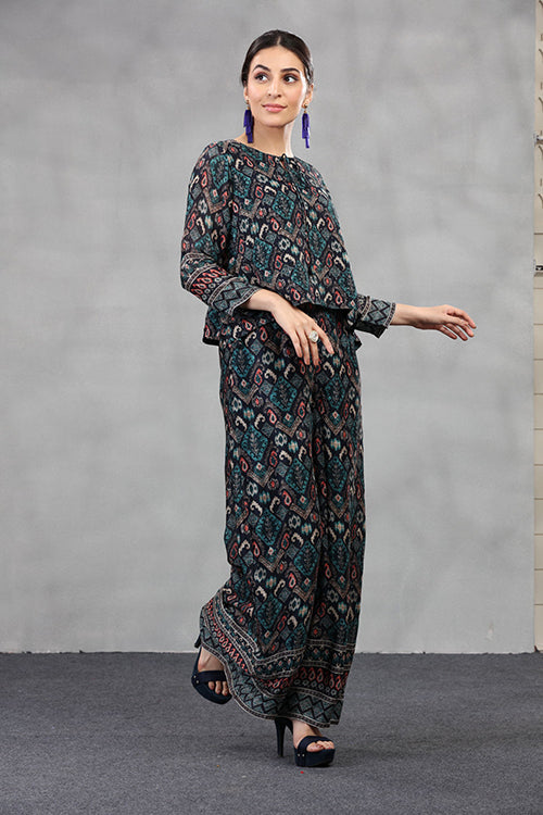 Chic Viscose Afghani Style Printed Co-ord Set image 5