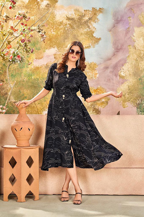 Muslin Floral Print Midi Dress image 4