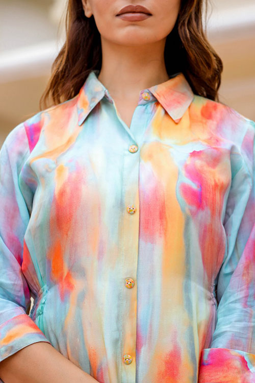 Rayon Shirt Dress image 5