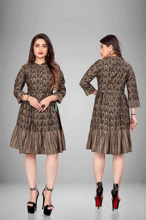 Mul Foil Printed Tunic Dress image 6