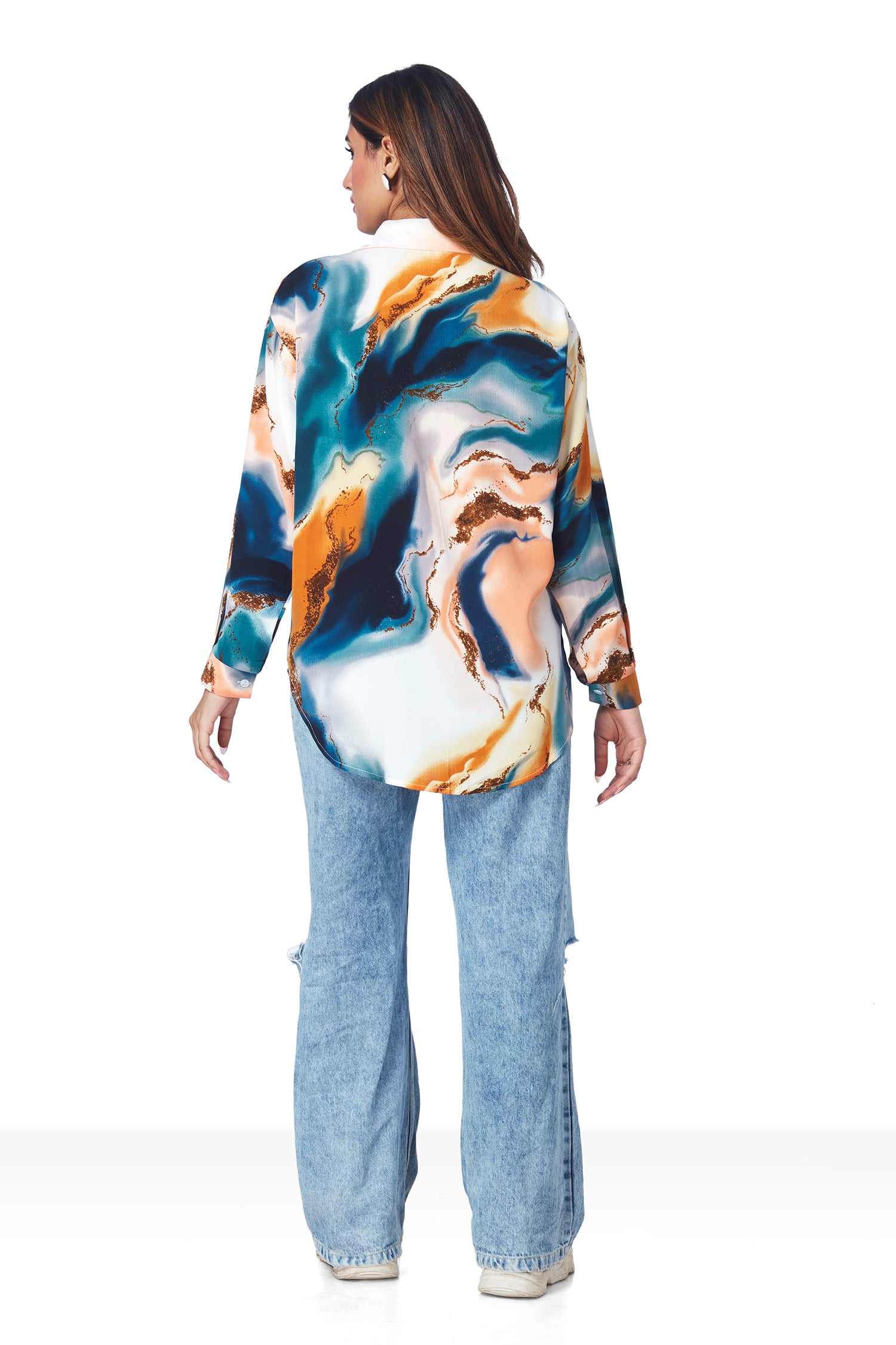 Marble Print Shirt image 5