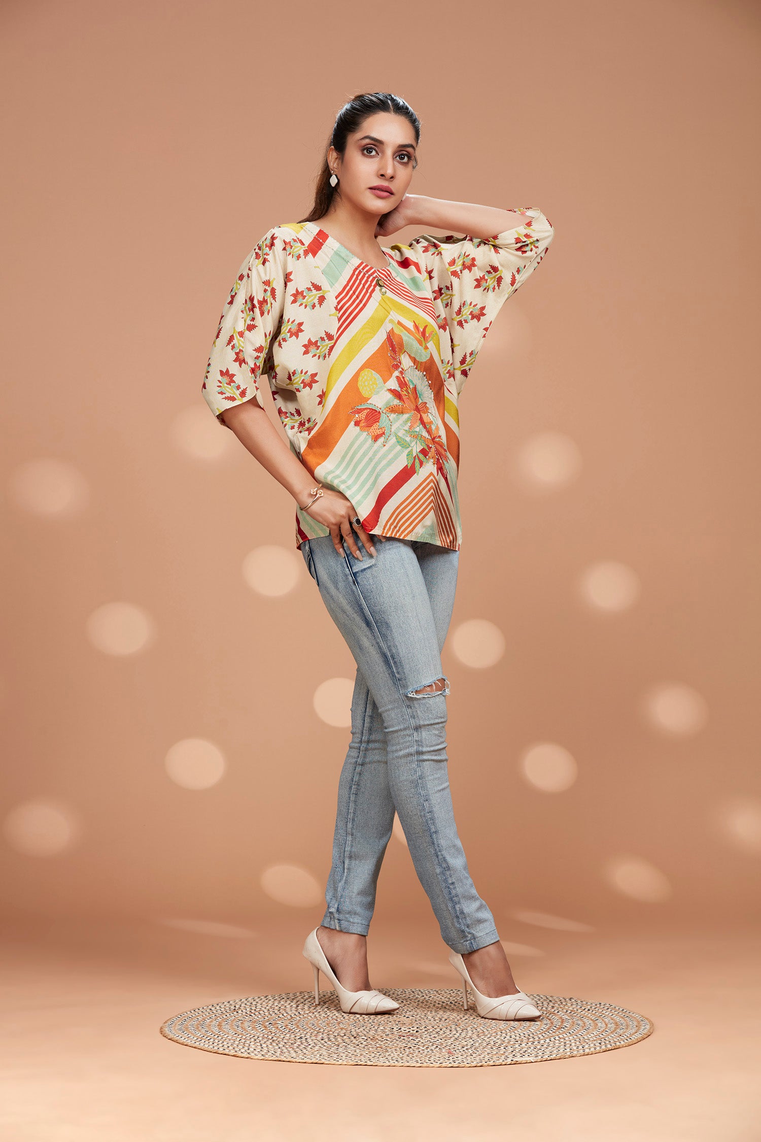Viscose Round Neck Baggy Top image 4