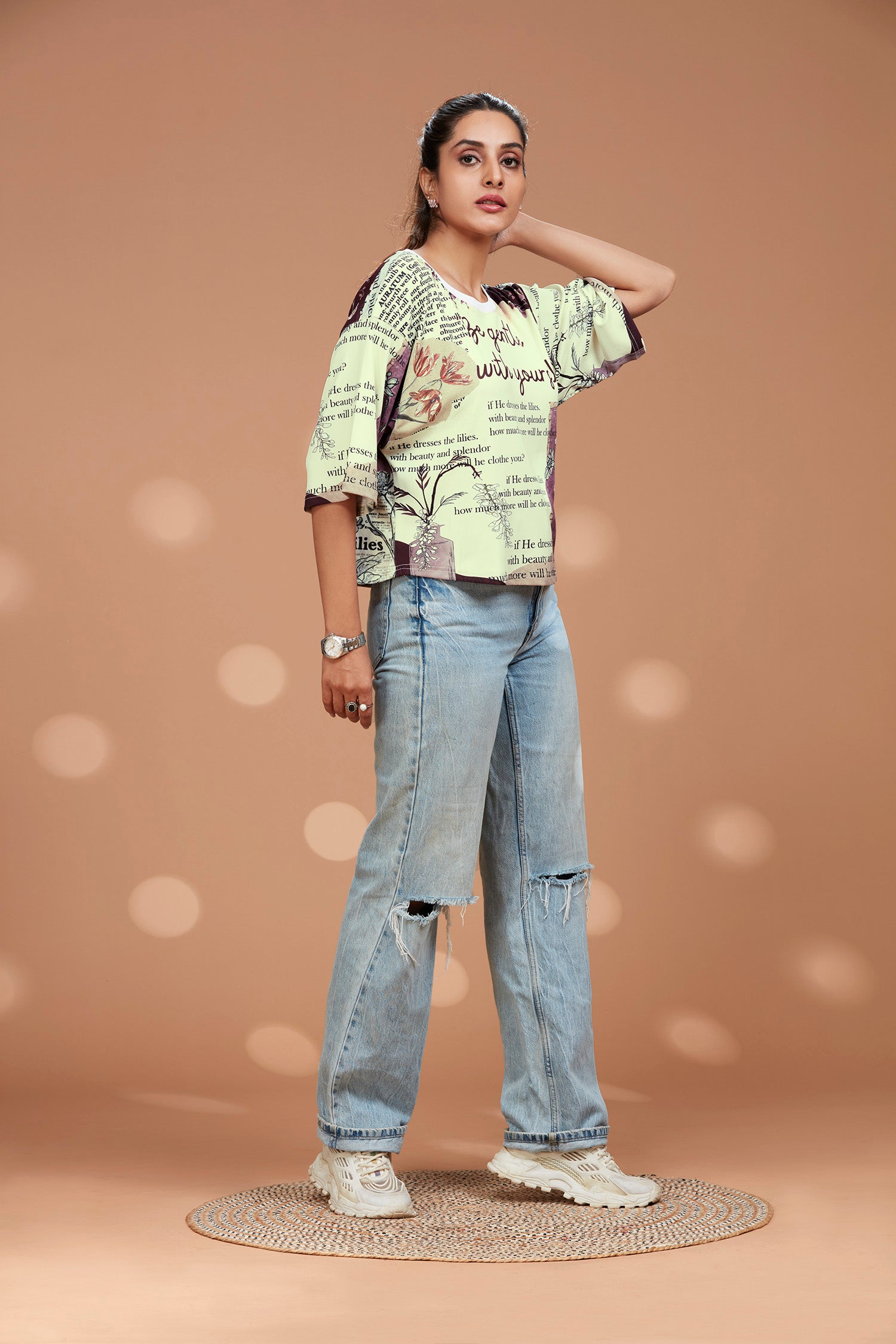 Loose Fit Self Love Printed T-shirt image 4