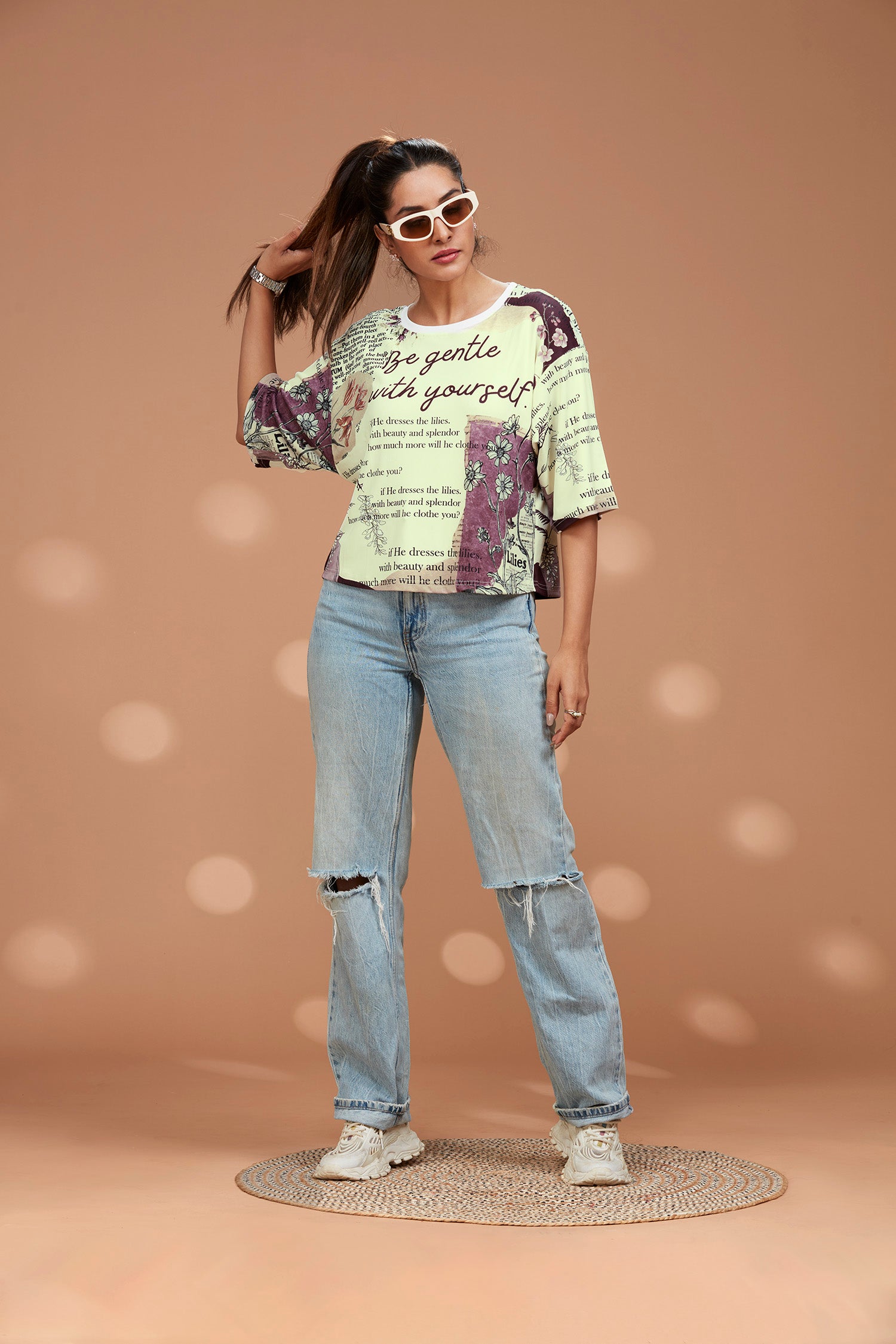 Loose Fit Self Love Printed T-shirt image 6