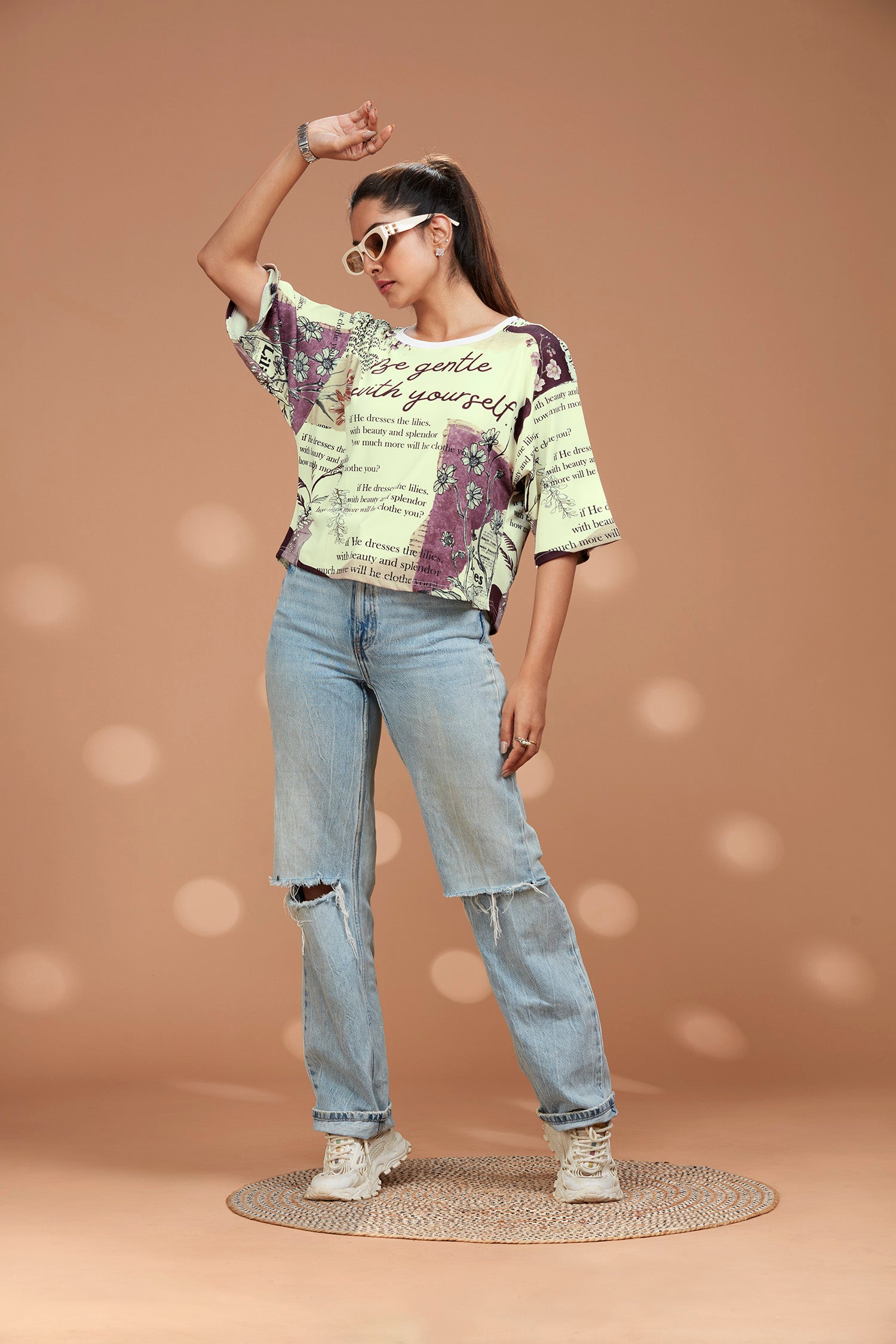 Loose Fit Self Love Printed T-shirt image 8