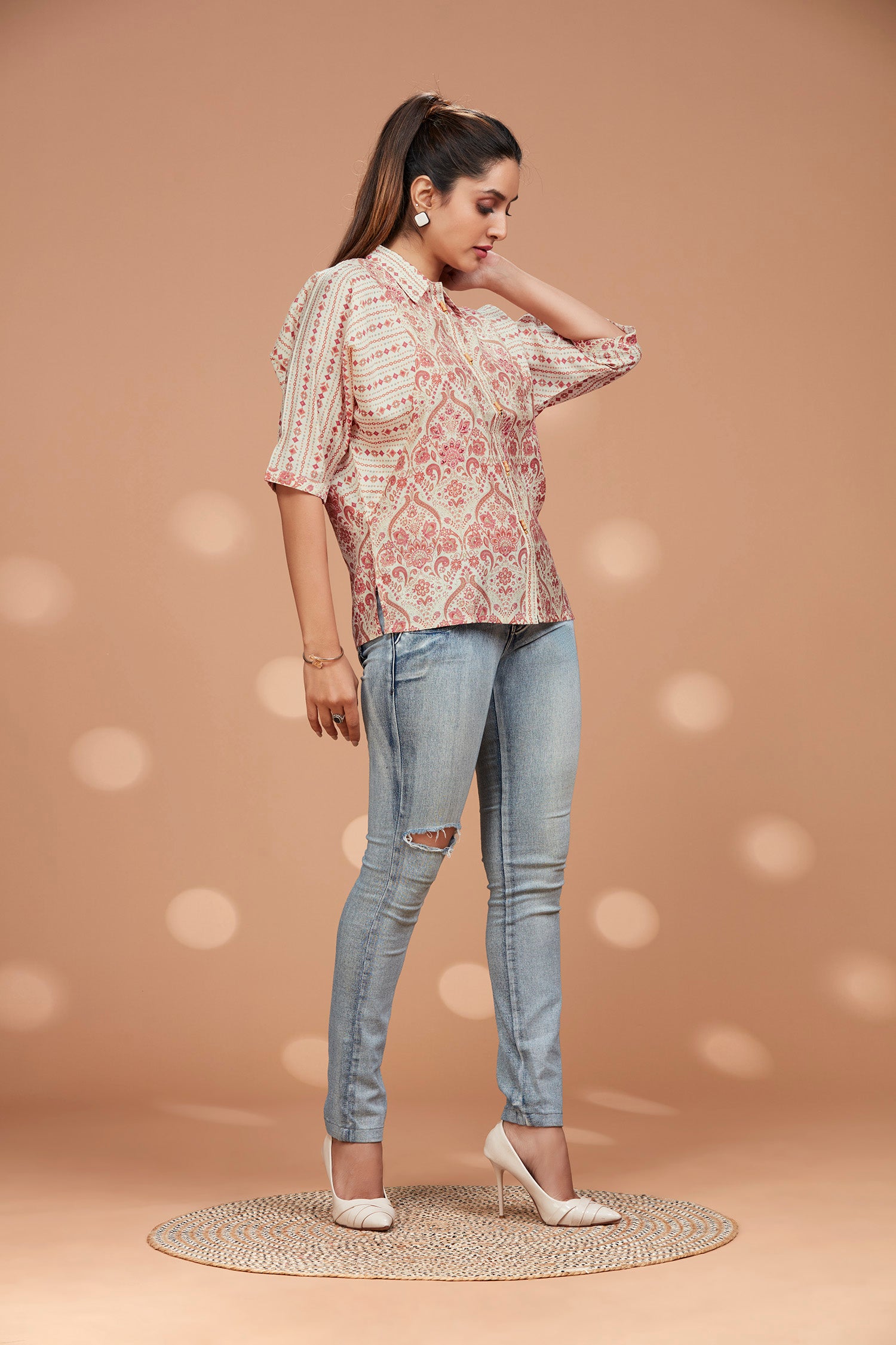 Muslin Waist Length Shirt image 4