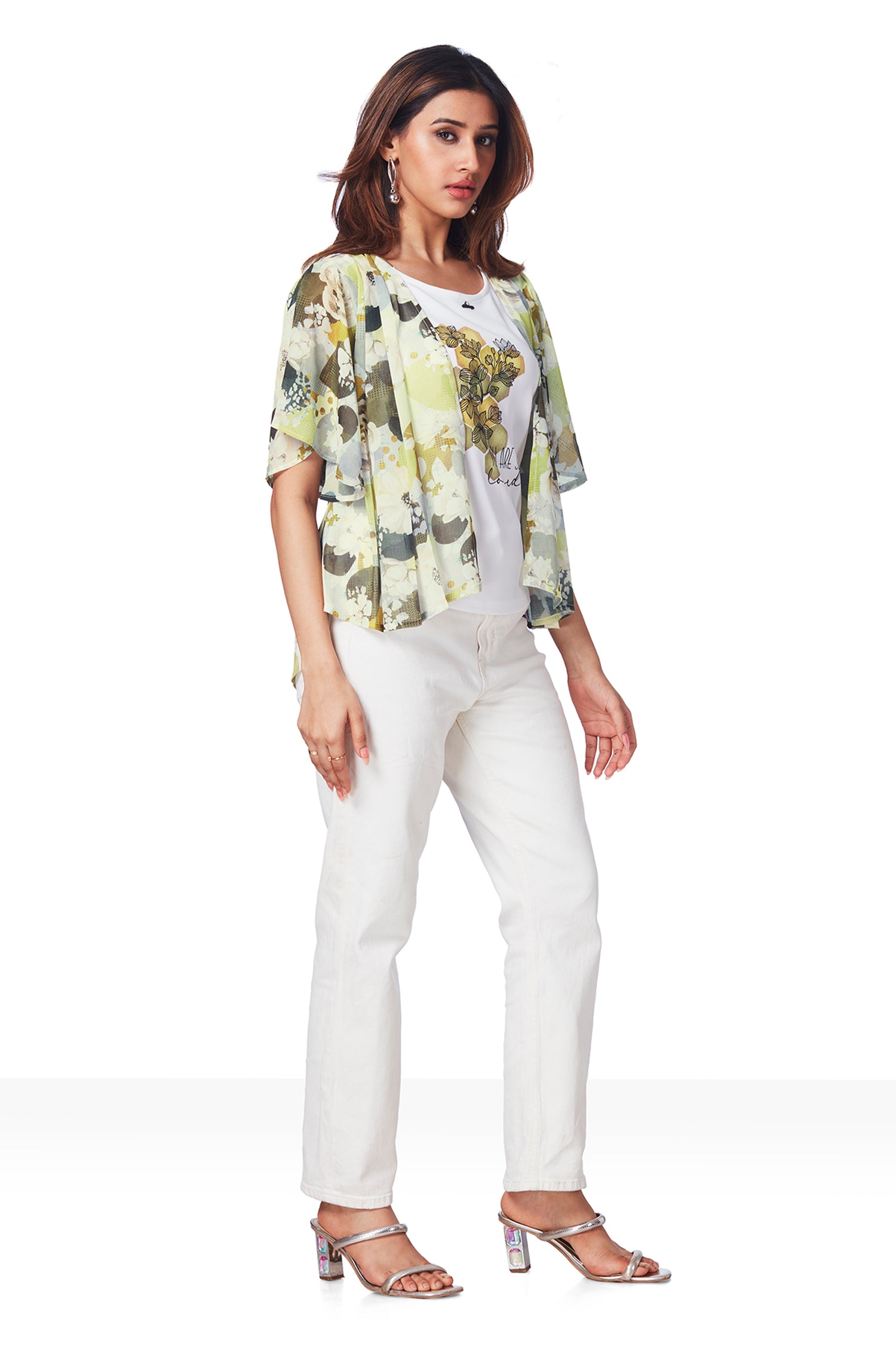 Georgette Floral Top With Tshirt Inside image 5
