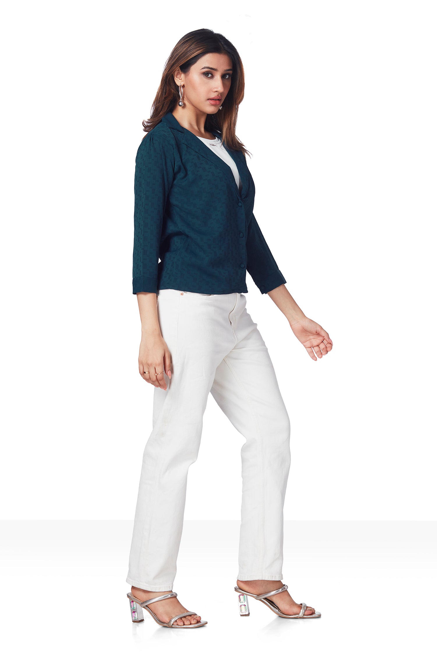 Causal Shirt With Inner Attached - Dark Blue image 4