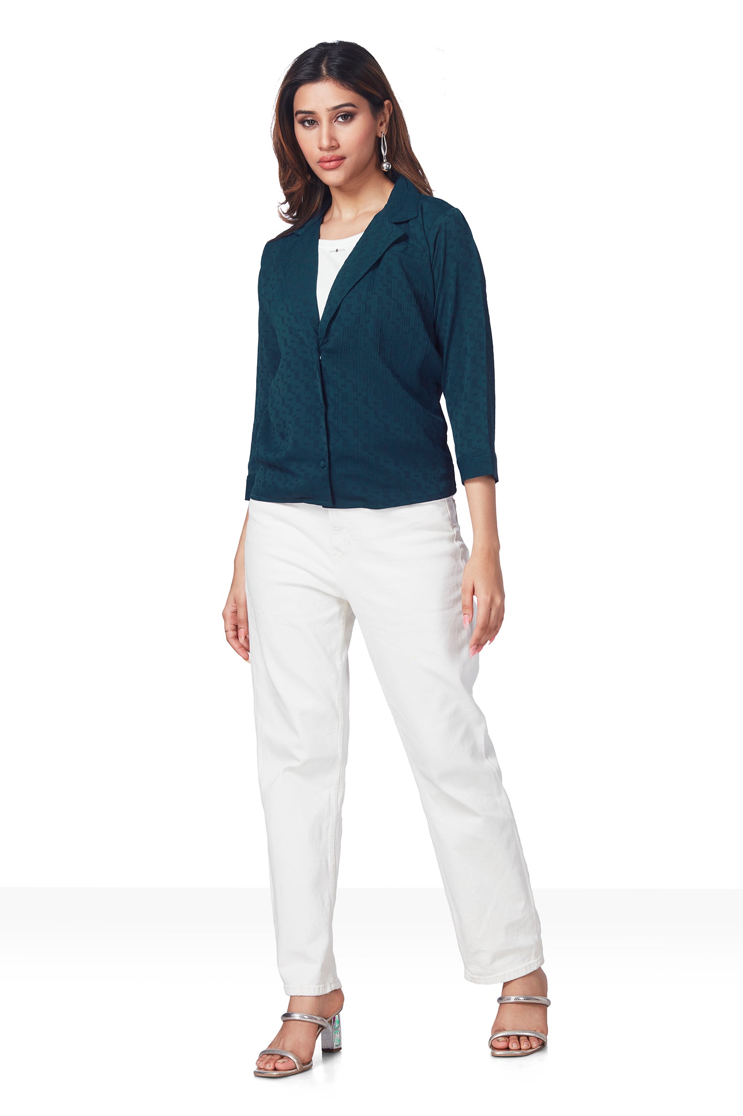 Causal Shirt With Inner Attached - Dark Blue image 5