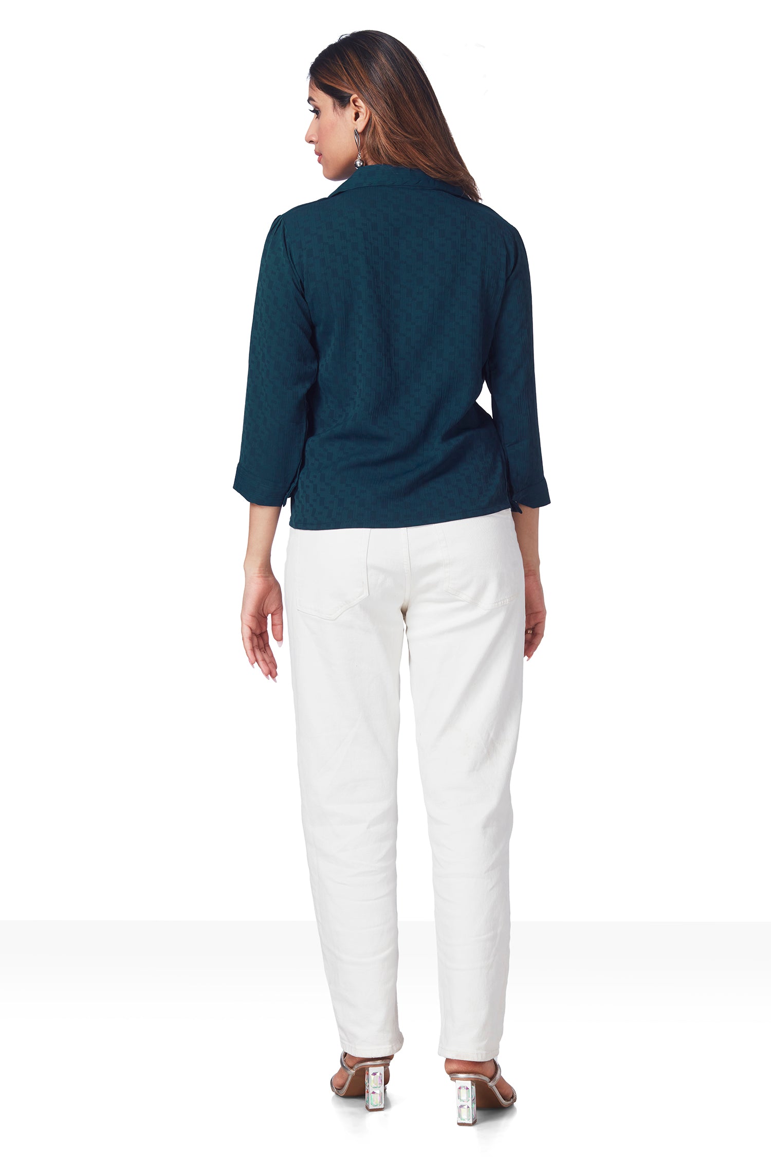 Causal Shirt With Inner Attached - Dark Blue image 6