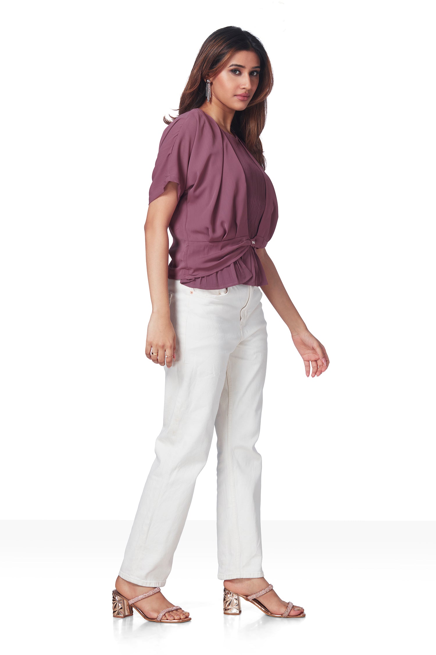 Partywear Top With Self Inner Attached image 4