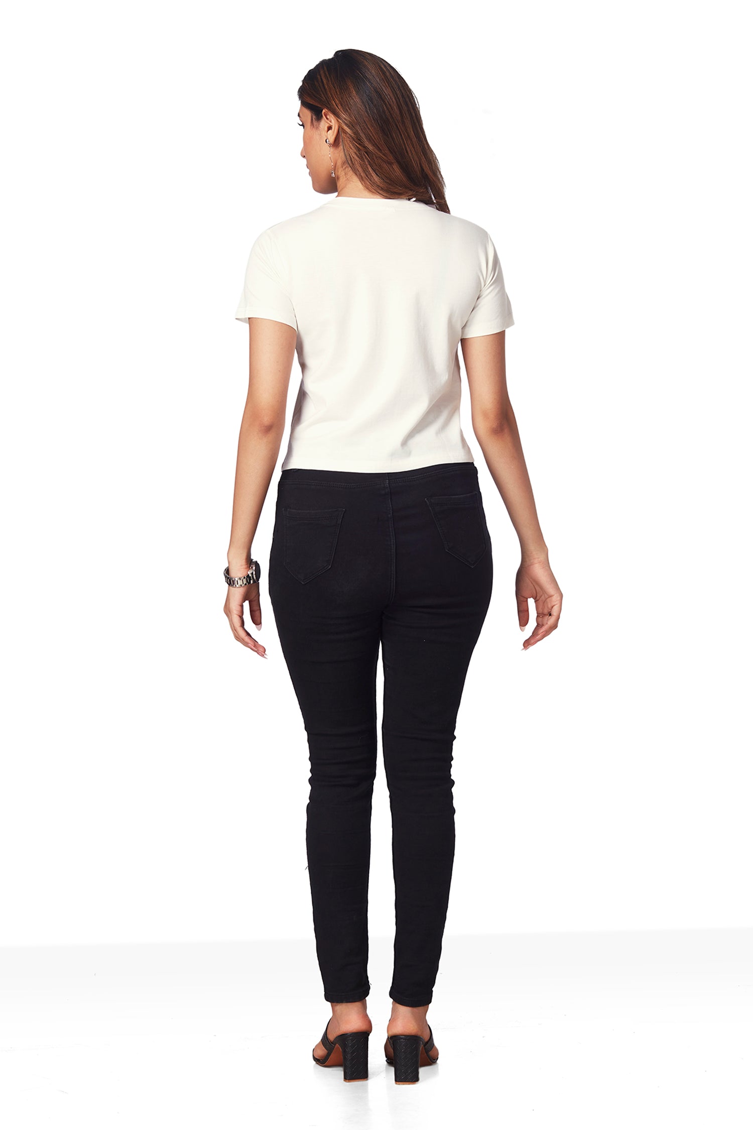 Chest Printed T-shirts - White image 6