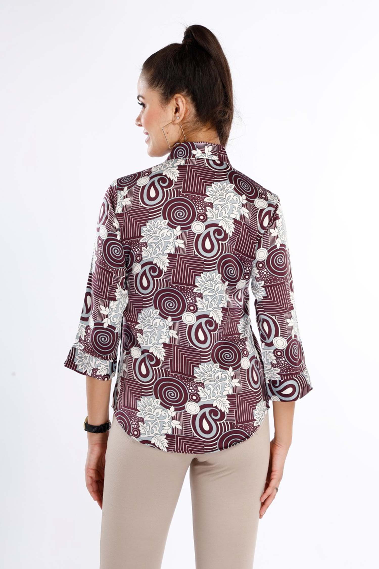 Casual Daywear Shirt - Wine image 7