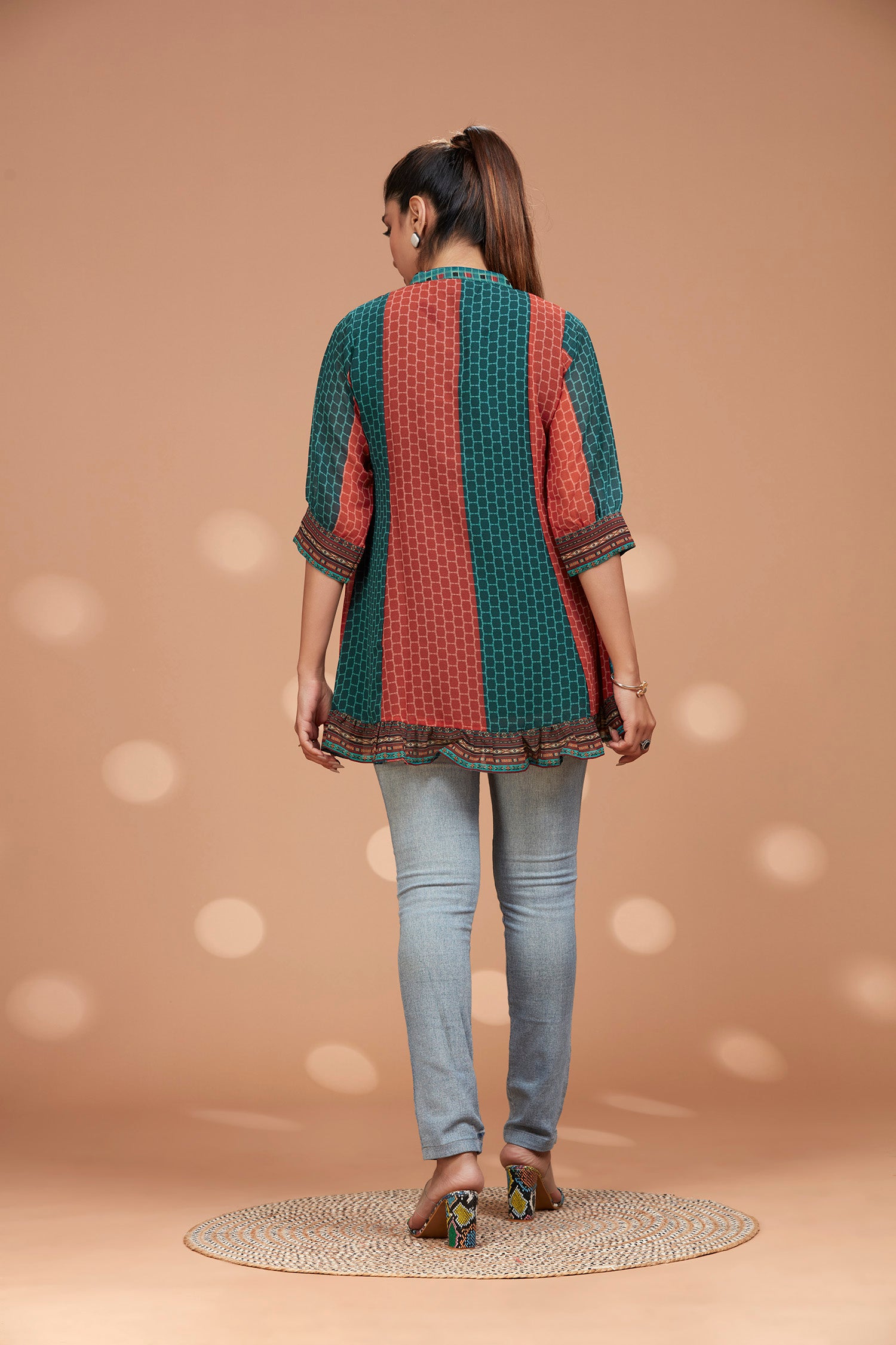 Georgette Frock Style Kurti image 4