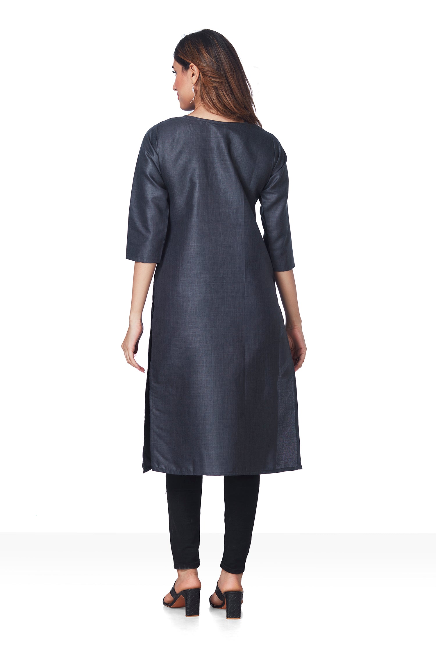 Dailywear Stylish Cotton Kurti - Grey image 6