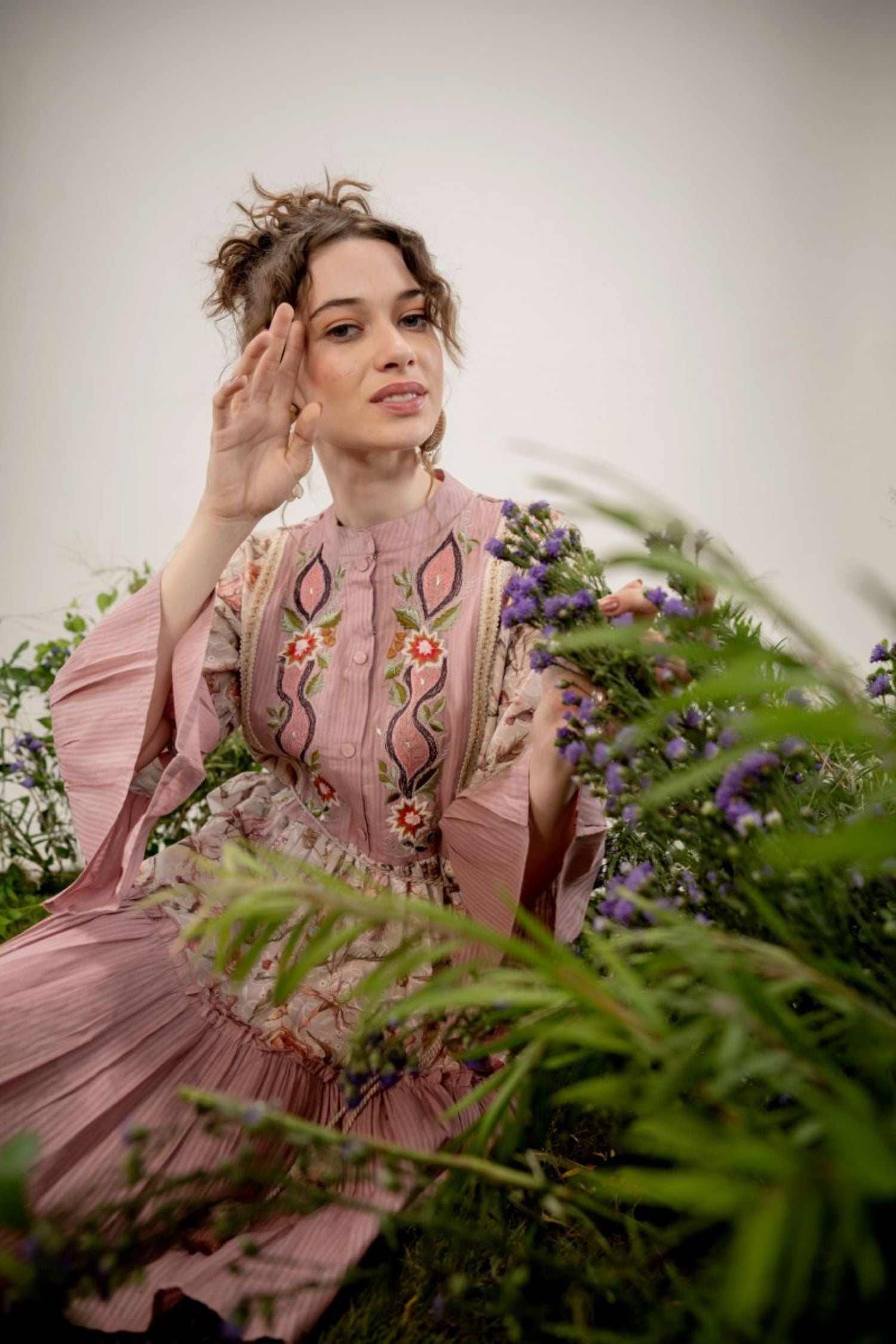 Boho Floral Patchwork Tunic Dress image 5