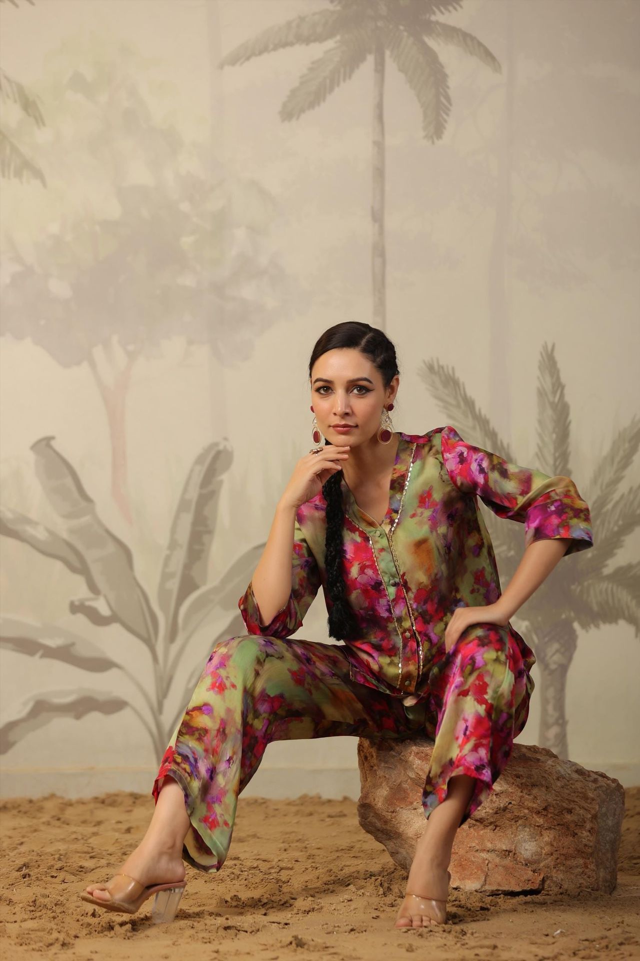 Garden Fresh Floral Green Co-ord Set image 4