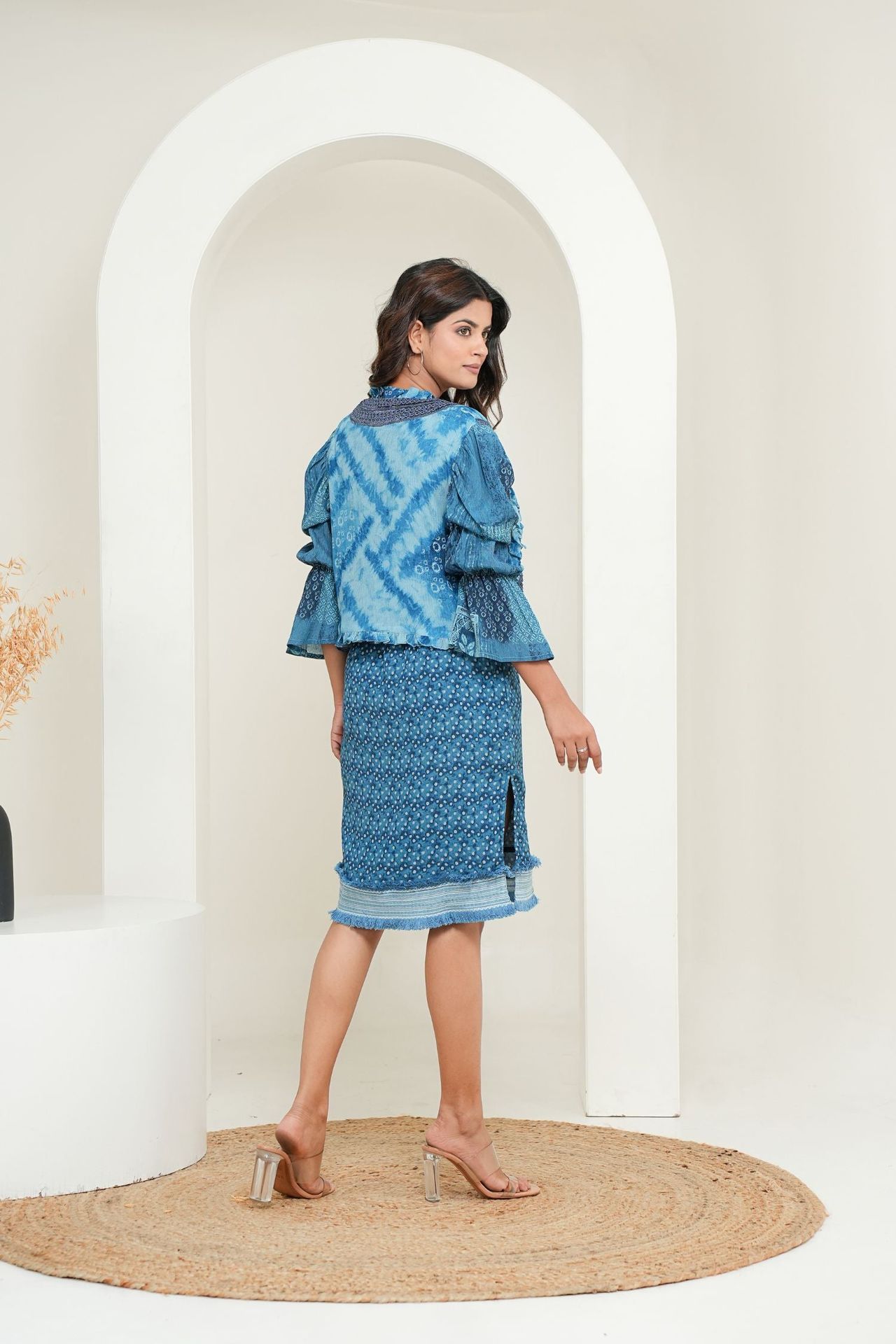 Blue Dress With Matching Jacket image 6