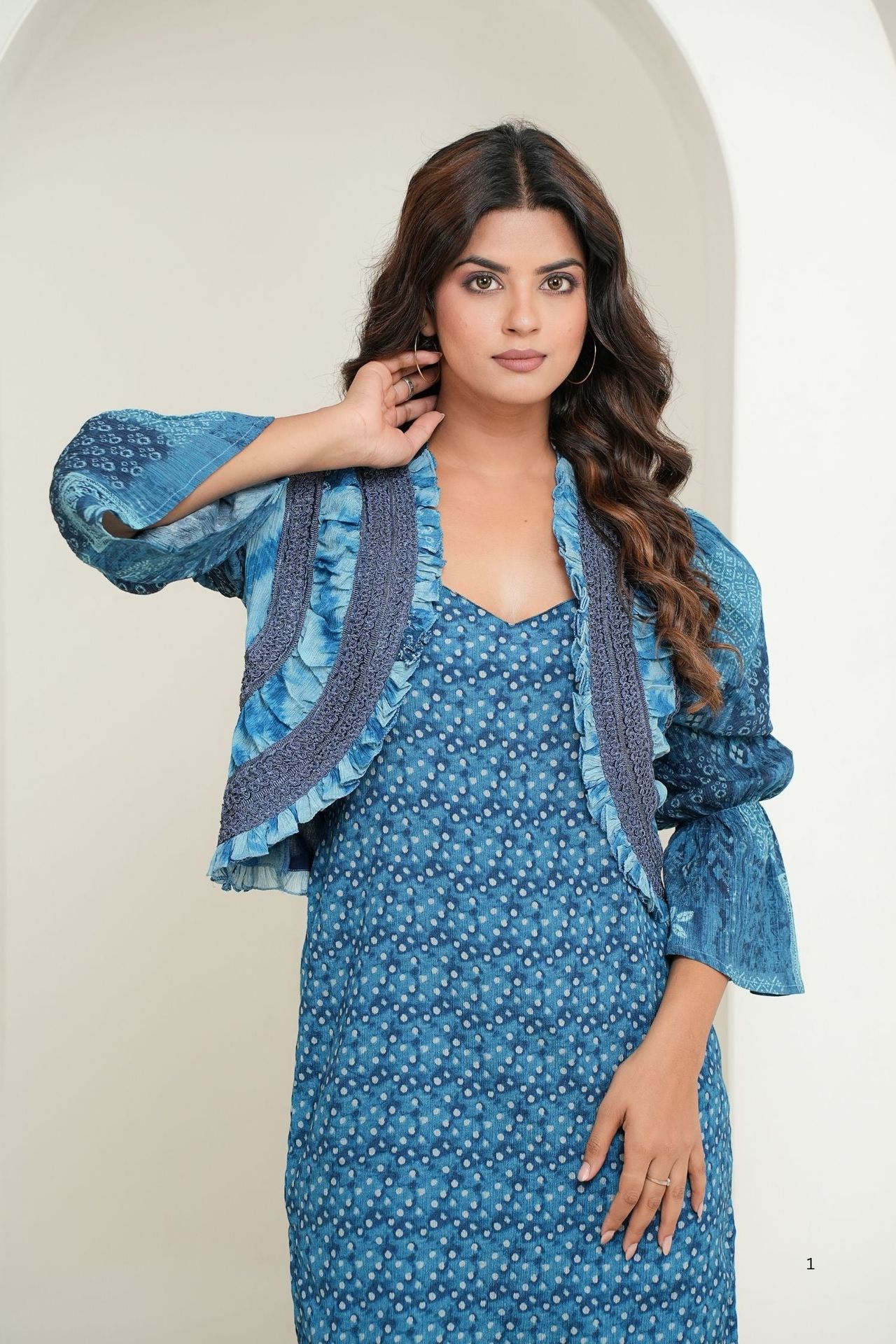 Blue Dress With Matching Jacket image 7