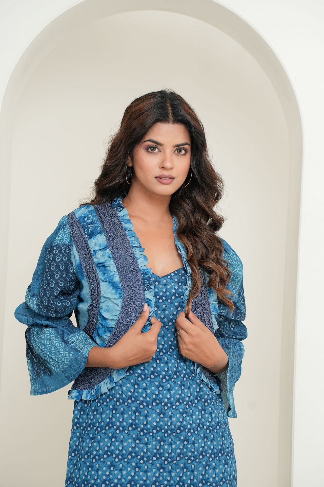 Blue Dress With Matching Jacket image 8