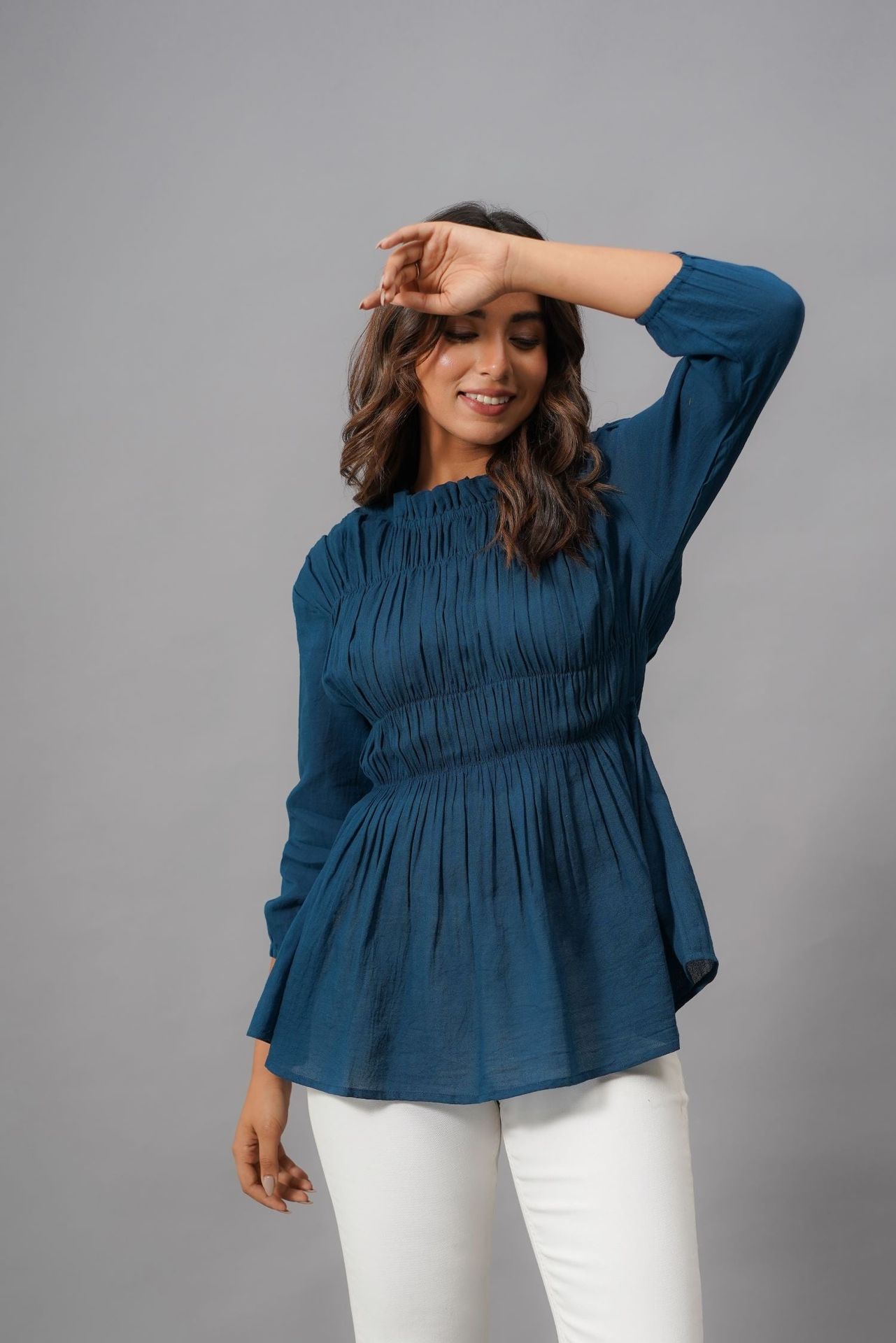 Blue Charm Cotton Top image 5