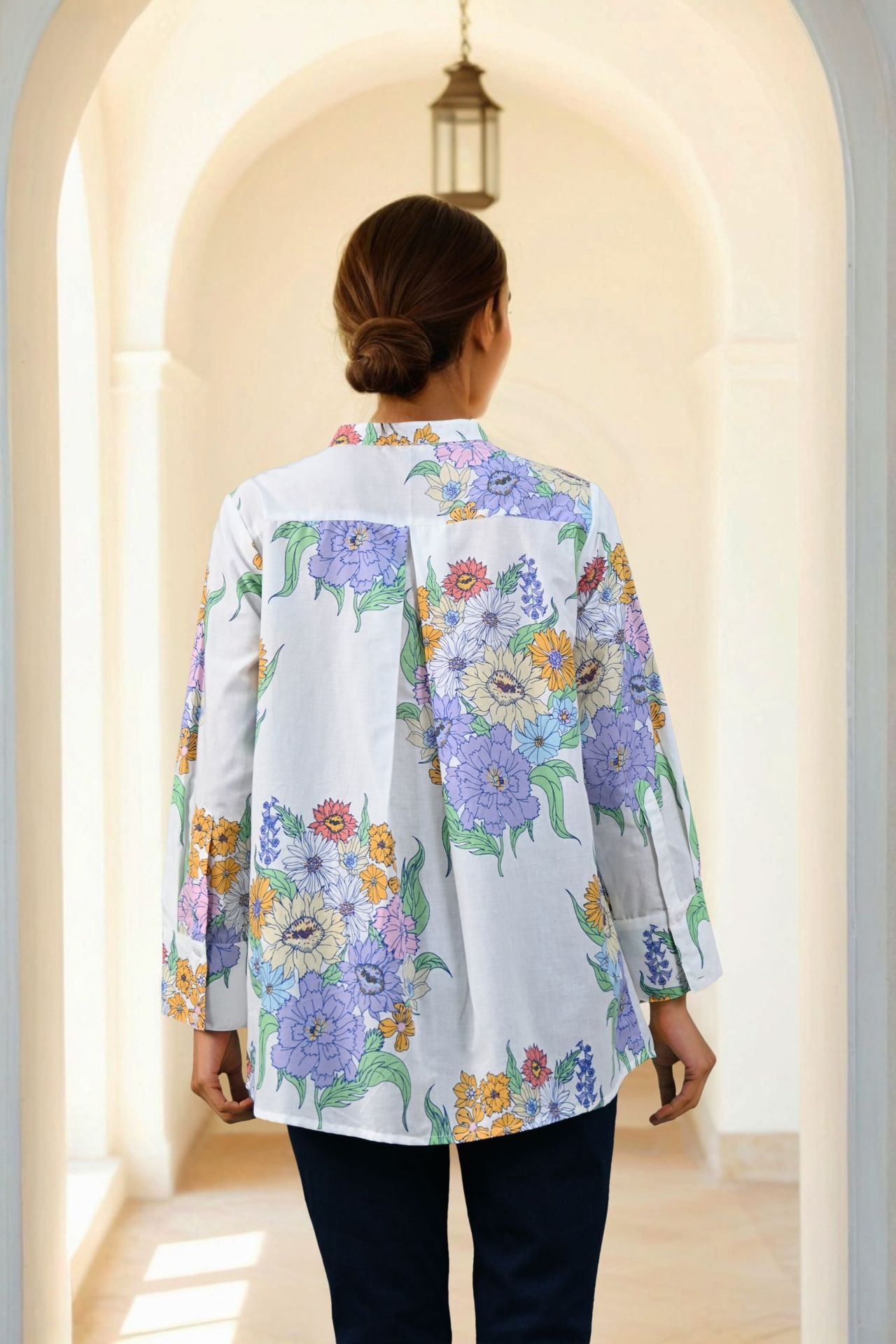Freyaa White Garden Bloom Top image 5