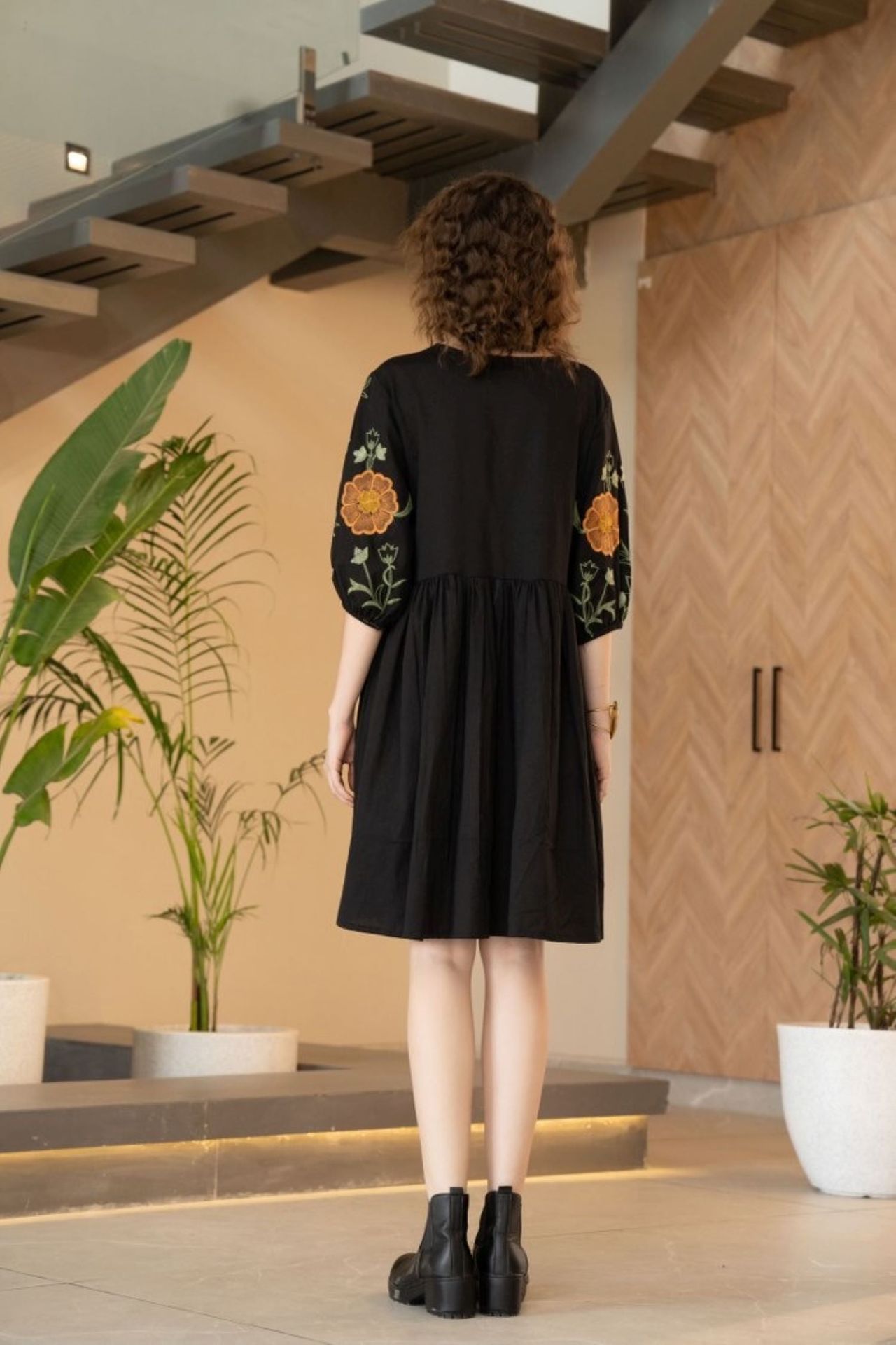 Freyaa Floral Elegance Black Tunic image 6