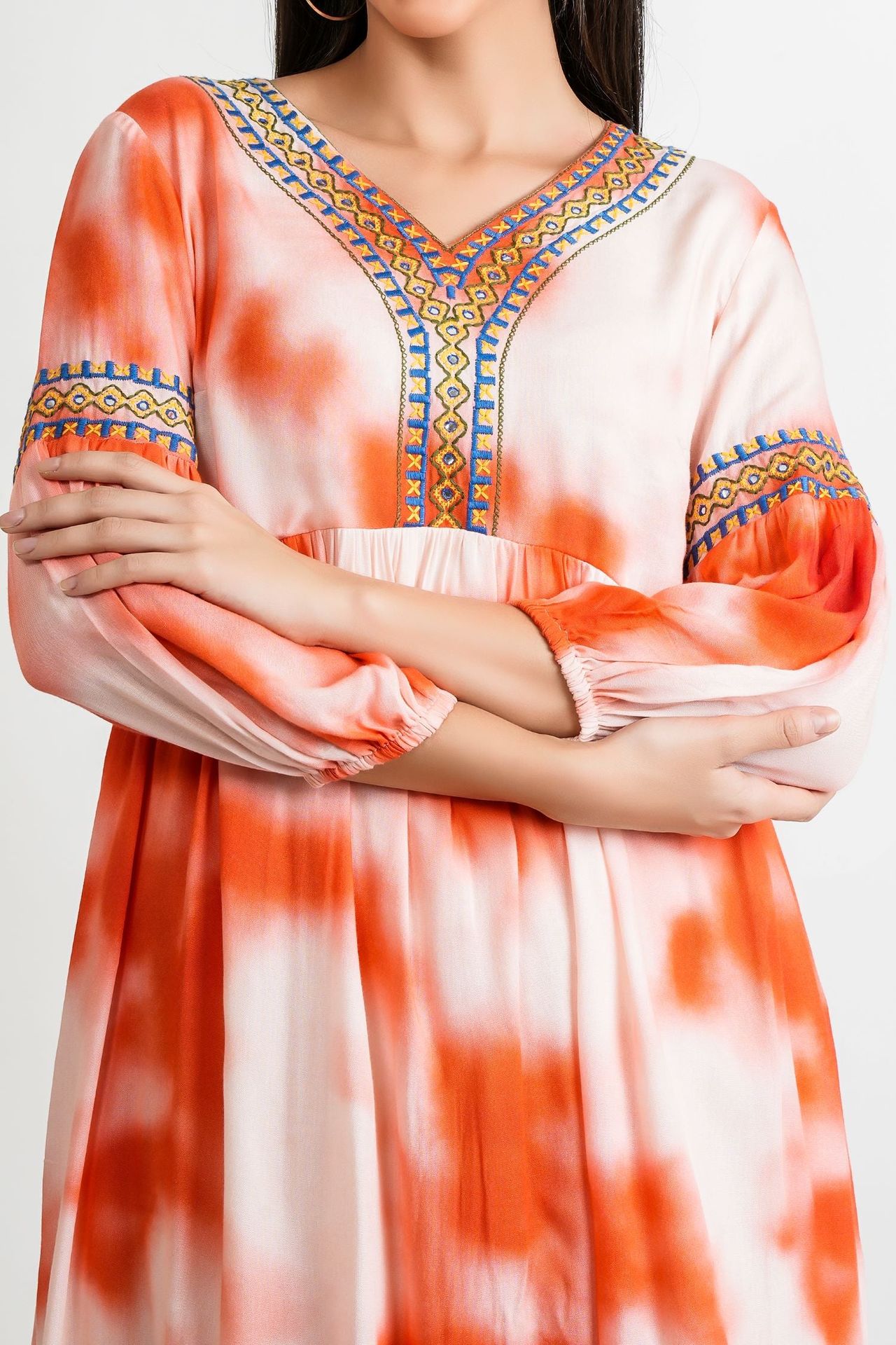 Freyaa Orange Glow Cotton Tunic image 5