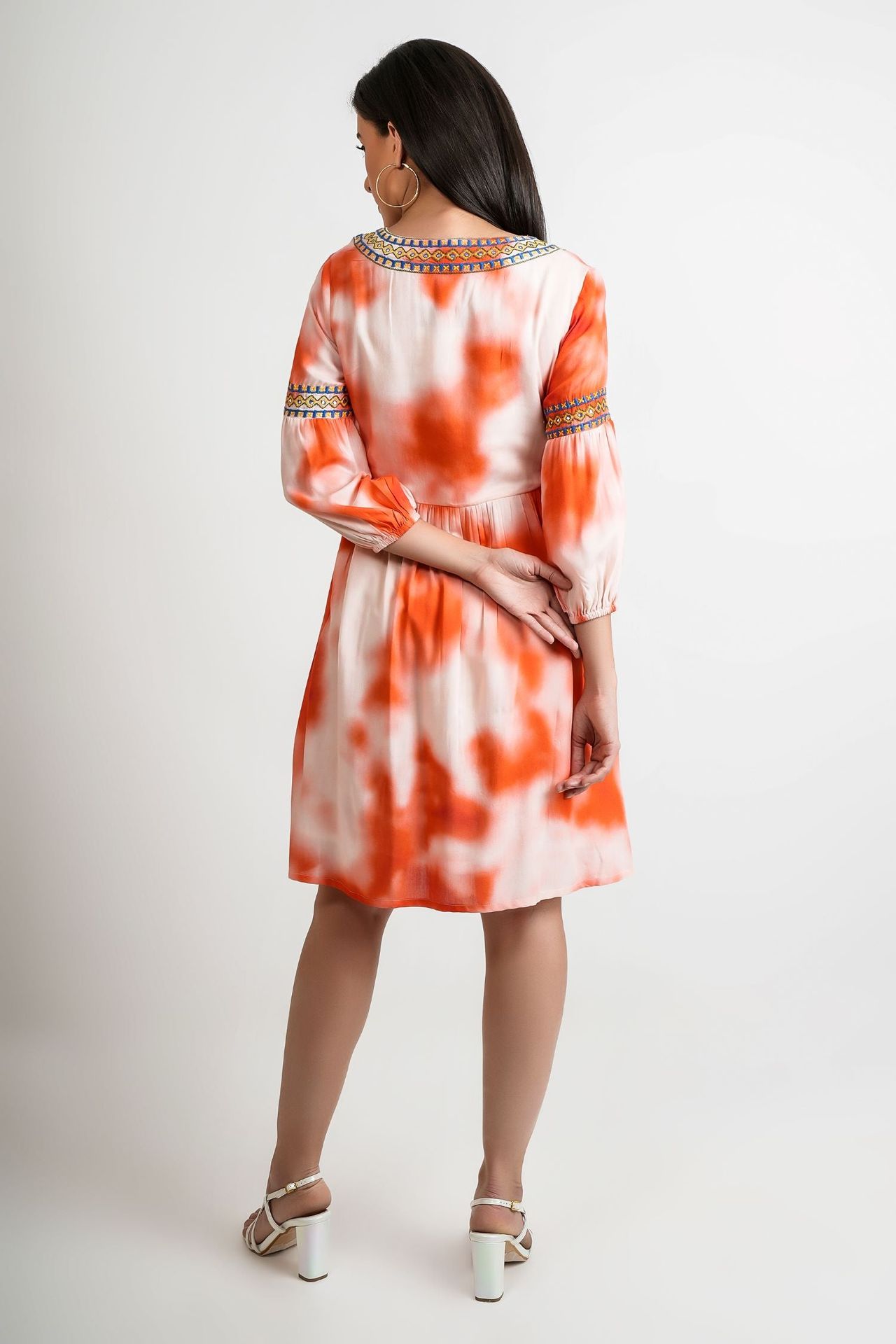Freyaa Orange Glow Cotton Tunic image 7