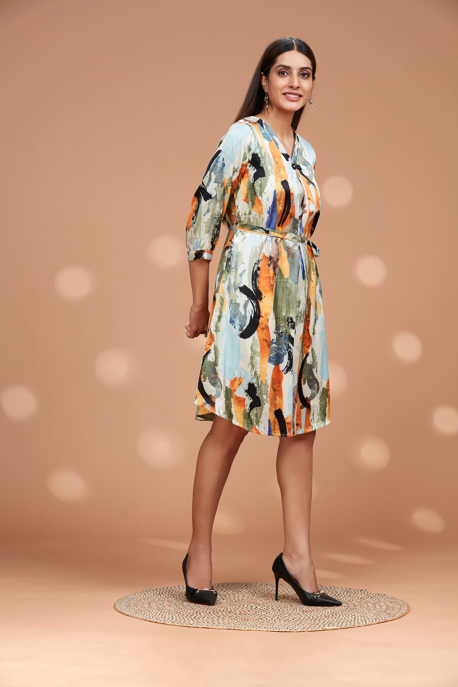 Dress With Belt image 4