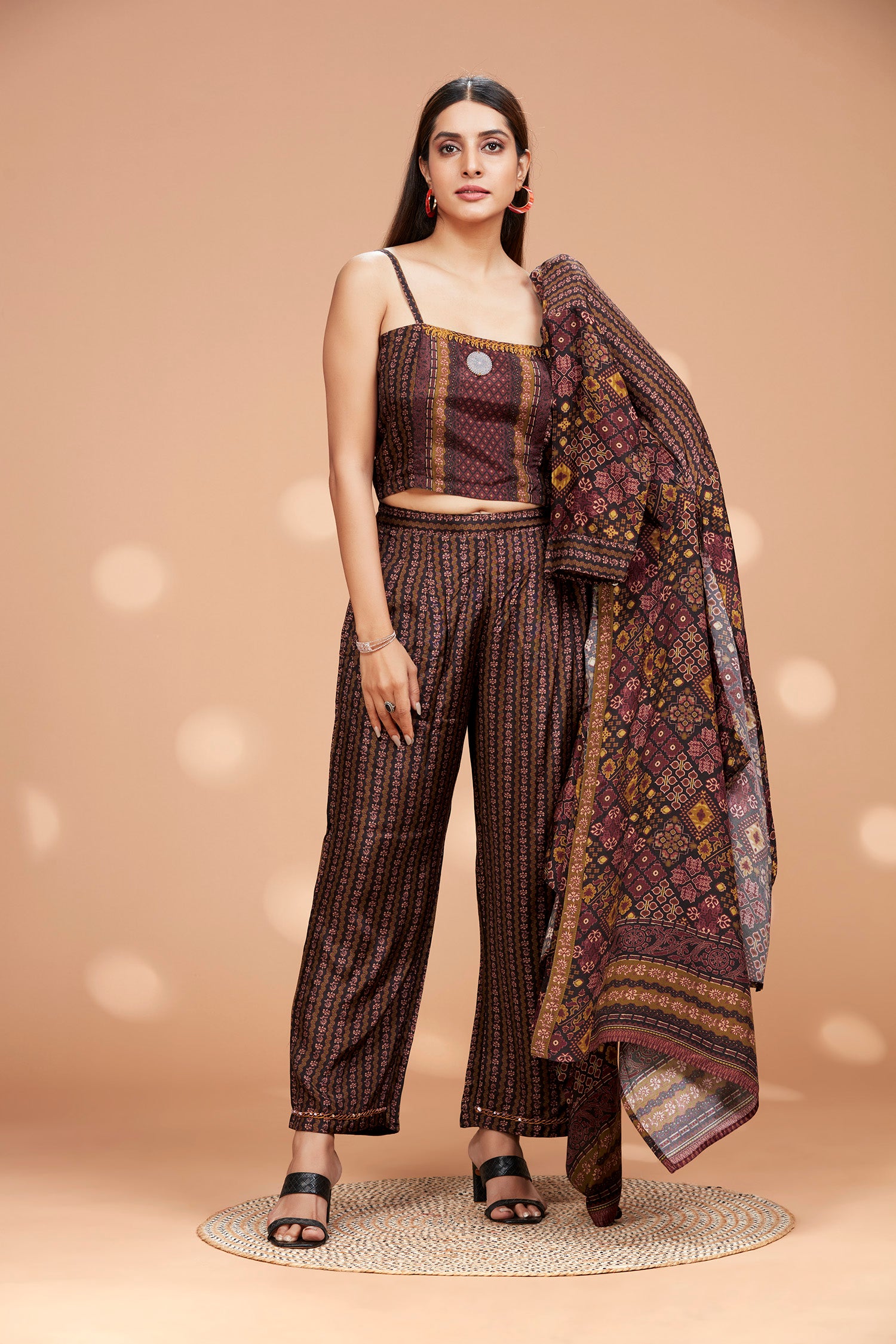 Spaghetti Top Co-ord Set With Jacket image 7