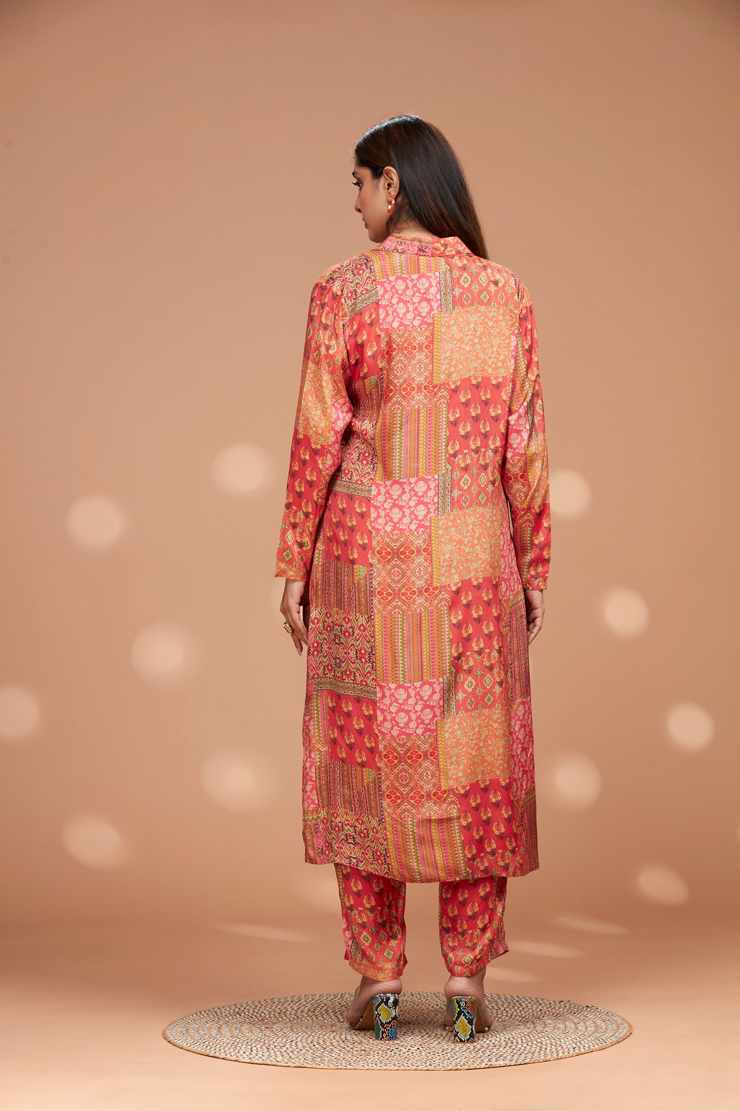 Muslin 3-PIECE Co-ord Set With Long Shrug image 6