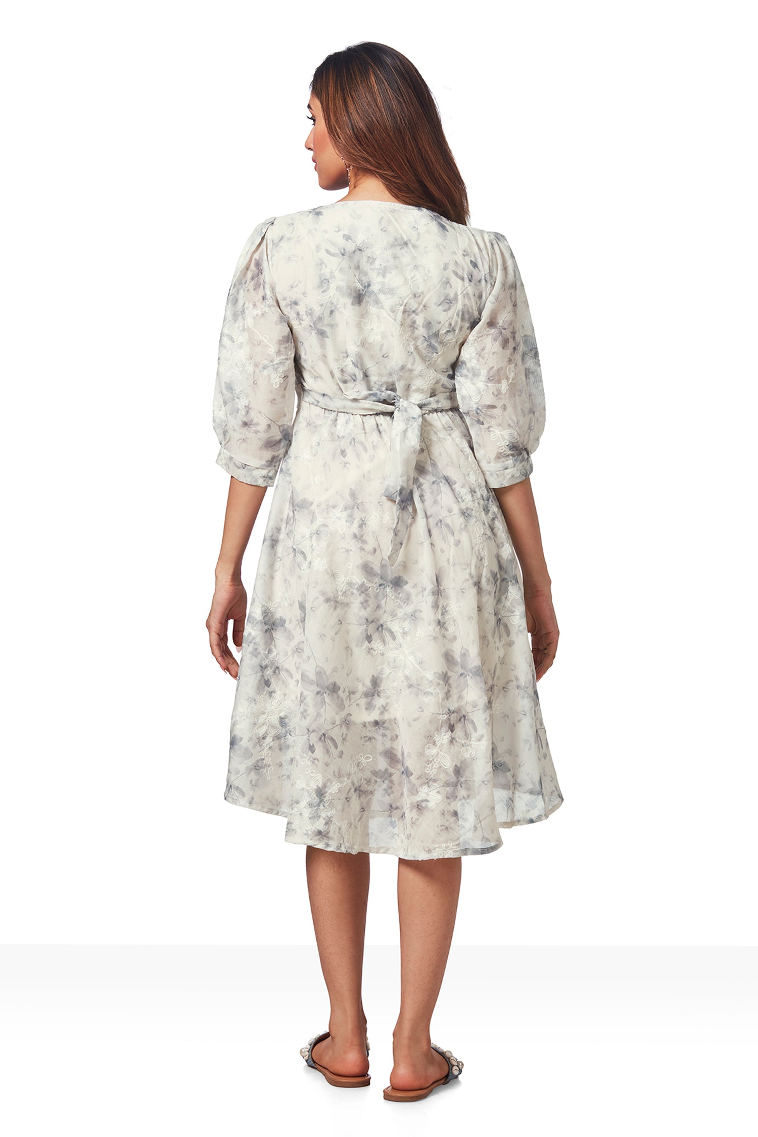 Classy Cotton Floral Printed Tunic Dress image 3