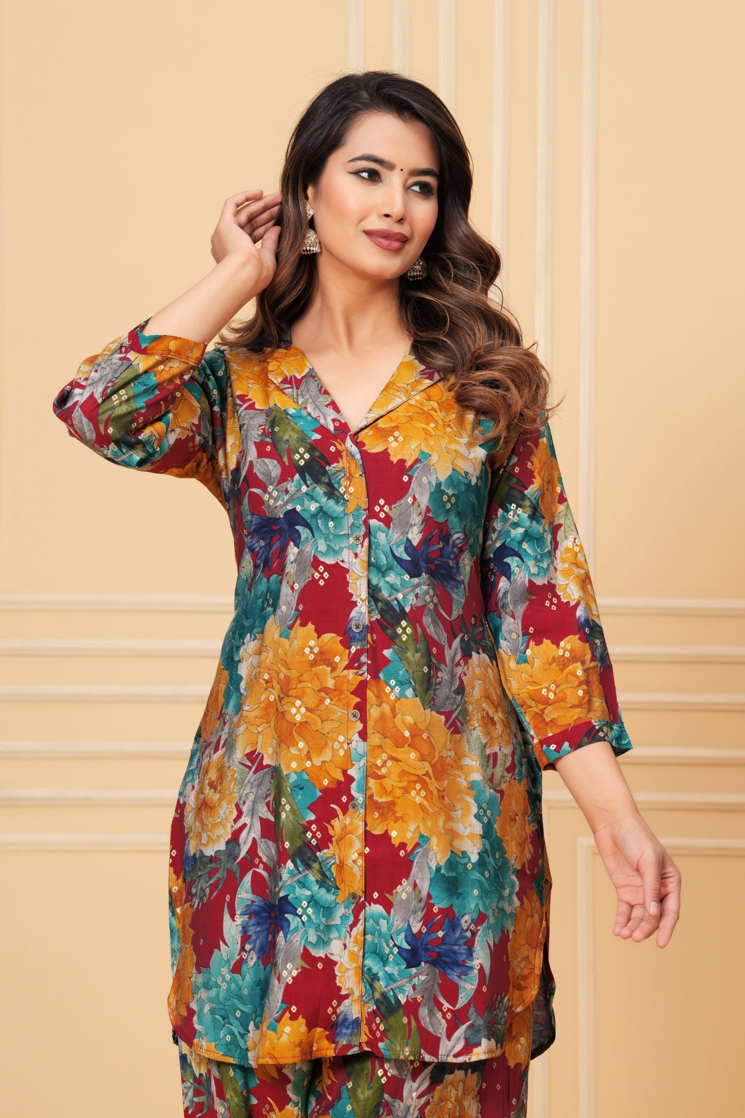 Pathani Big Floral Co-ord Set image 7