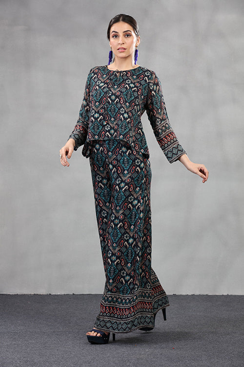Chic Viscose Afghani Style Printed Co-ord Set image 4