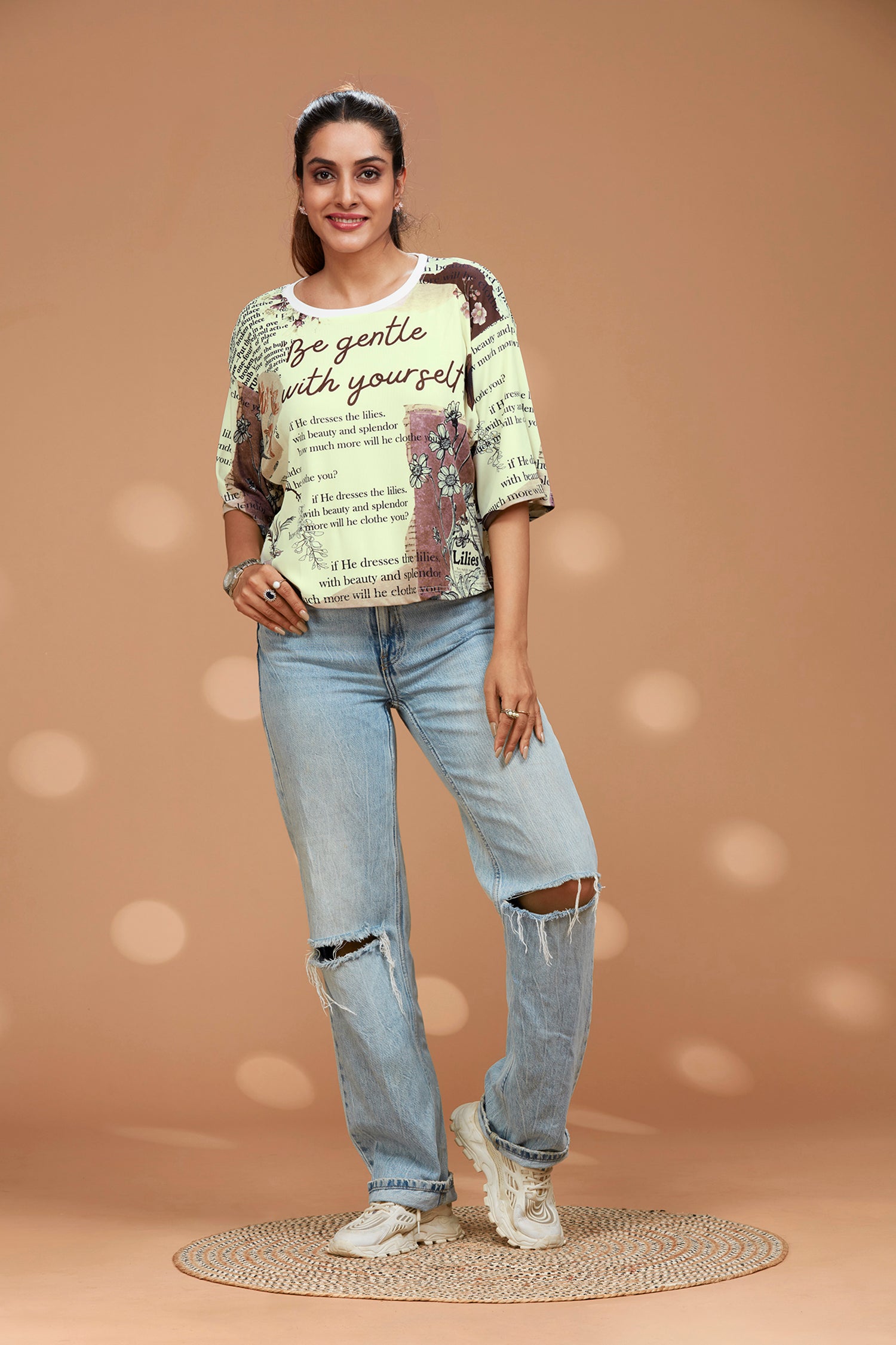 Loose Fit Self Love Printed T-shirt image 7