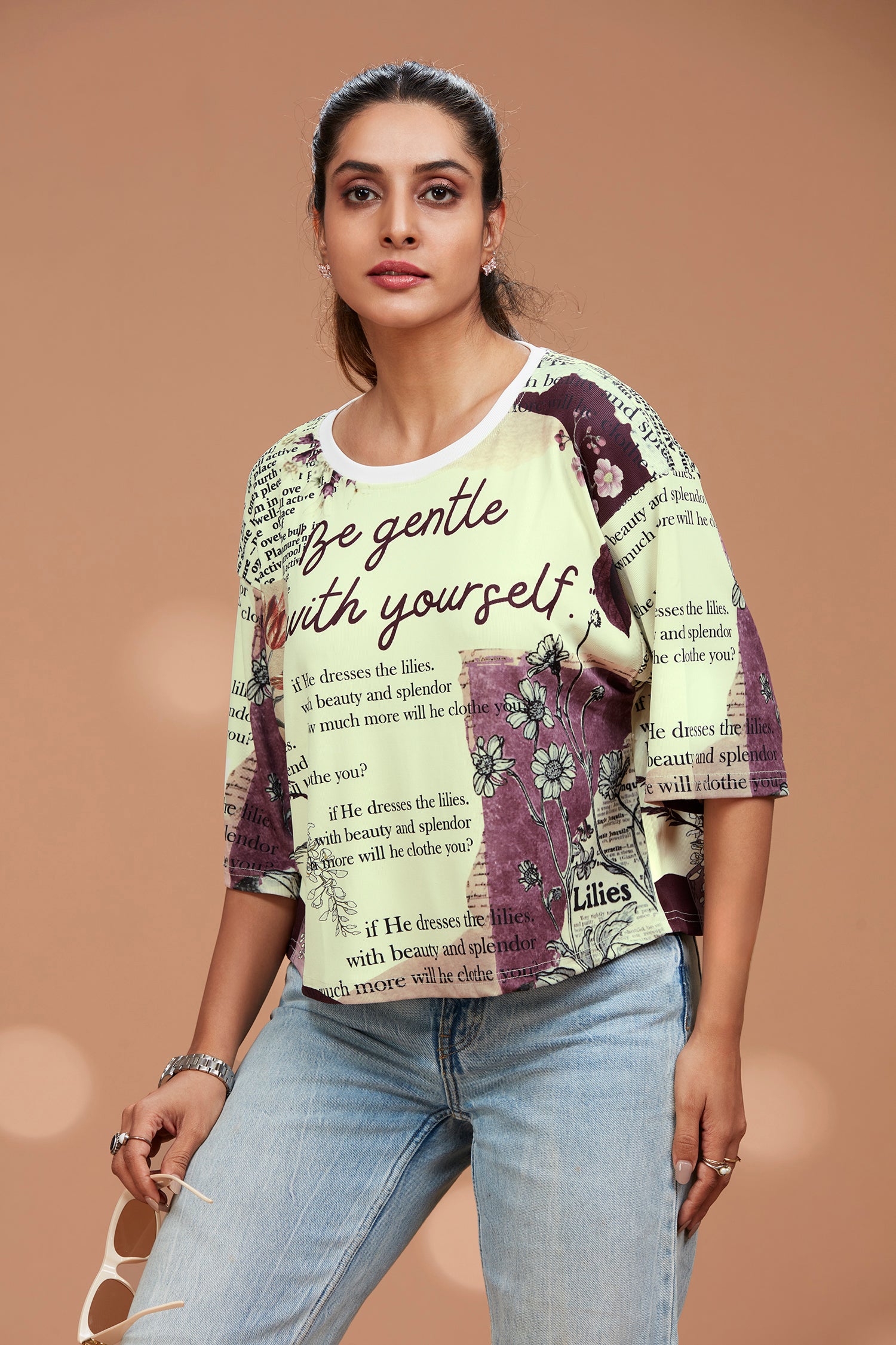 Loose Fit Self Love Printed T-shirt image 9